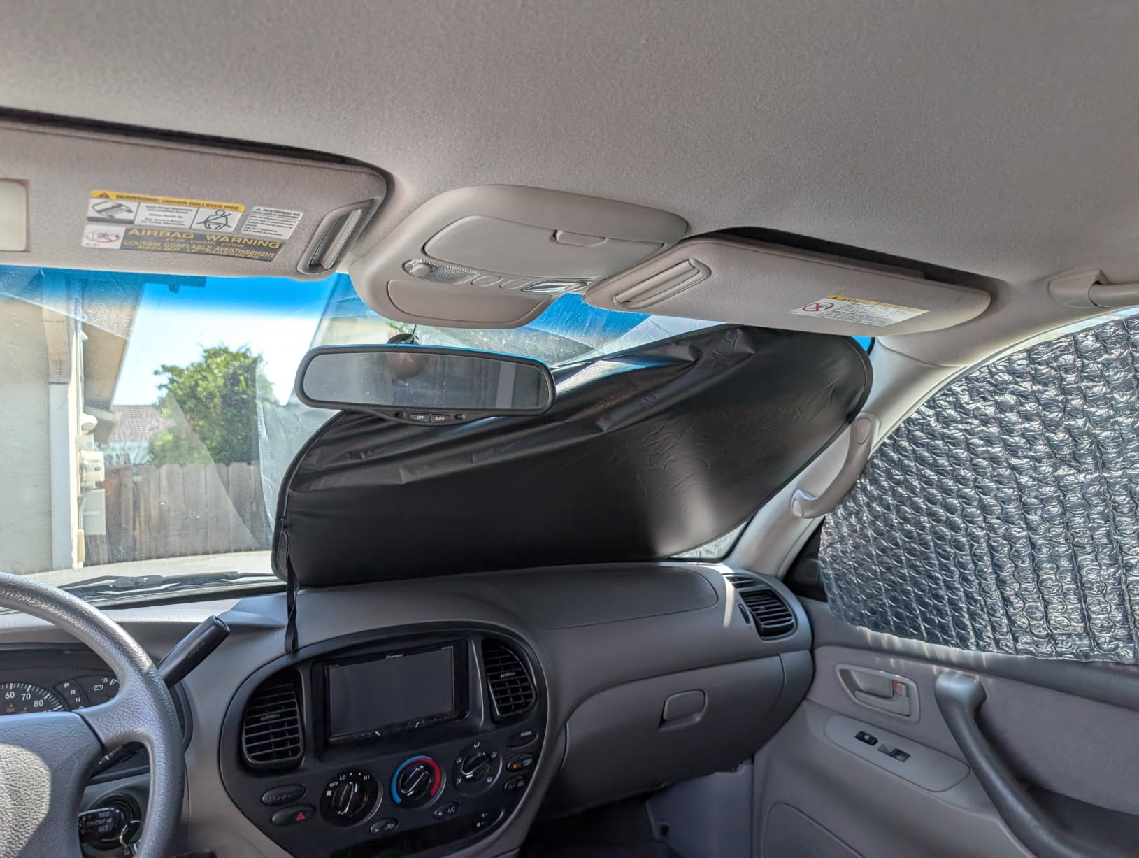 EzyShade Windshield Sun Shade for Jeep Wrangler 1986-2017. X-Small Size customer photo 2