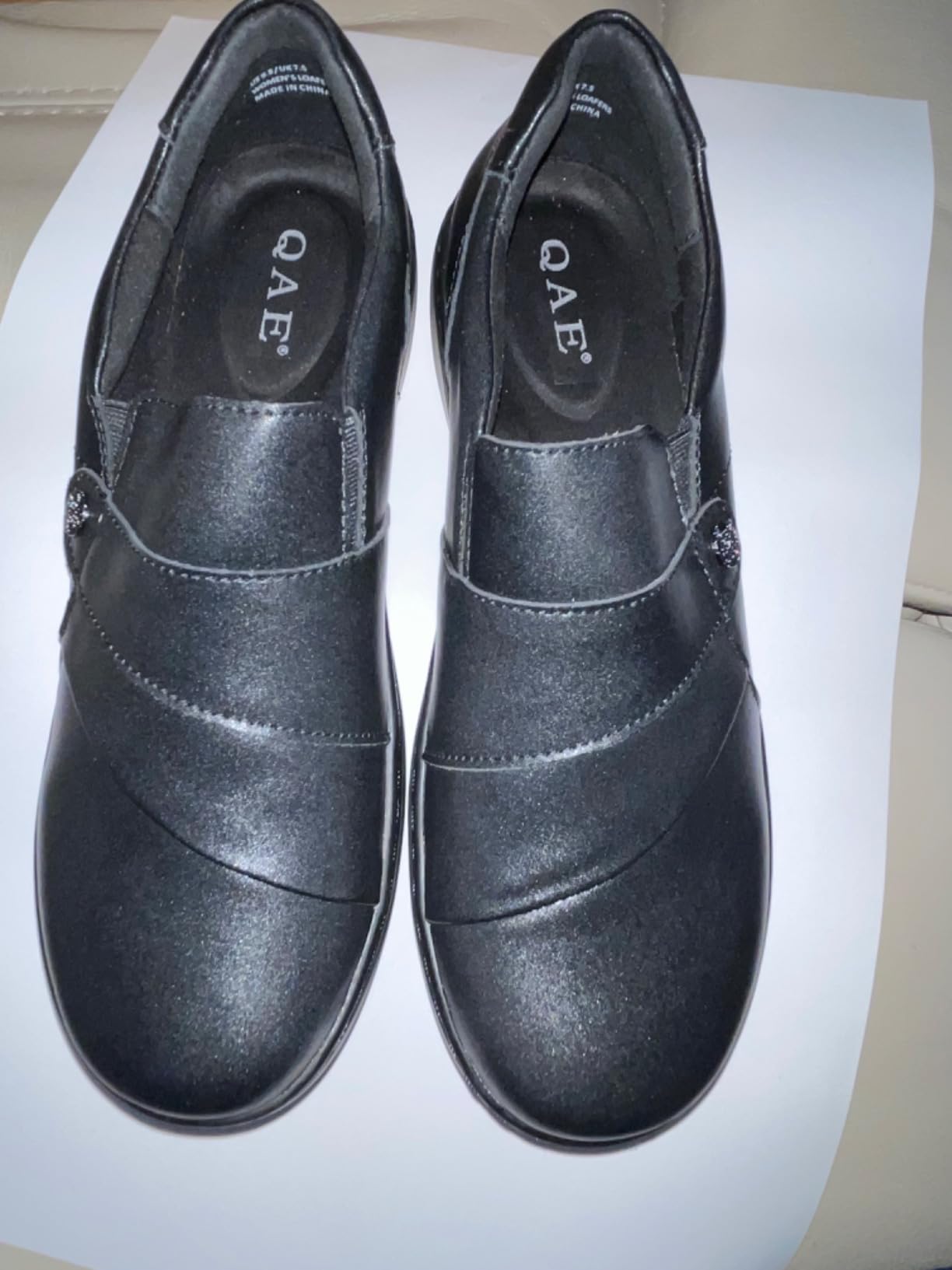 QAE Loafers for Women Orthopedic Shoes Comfortable Slip-Ons Work Flats Womens Business Casual Dress Penny Loafers customer photo 2