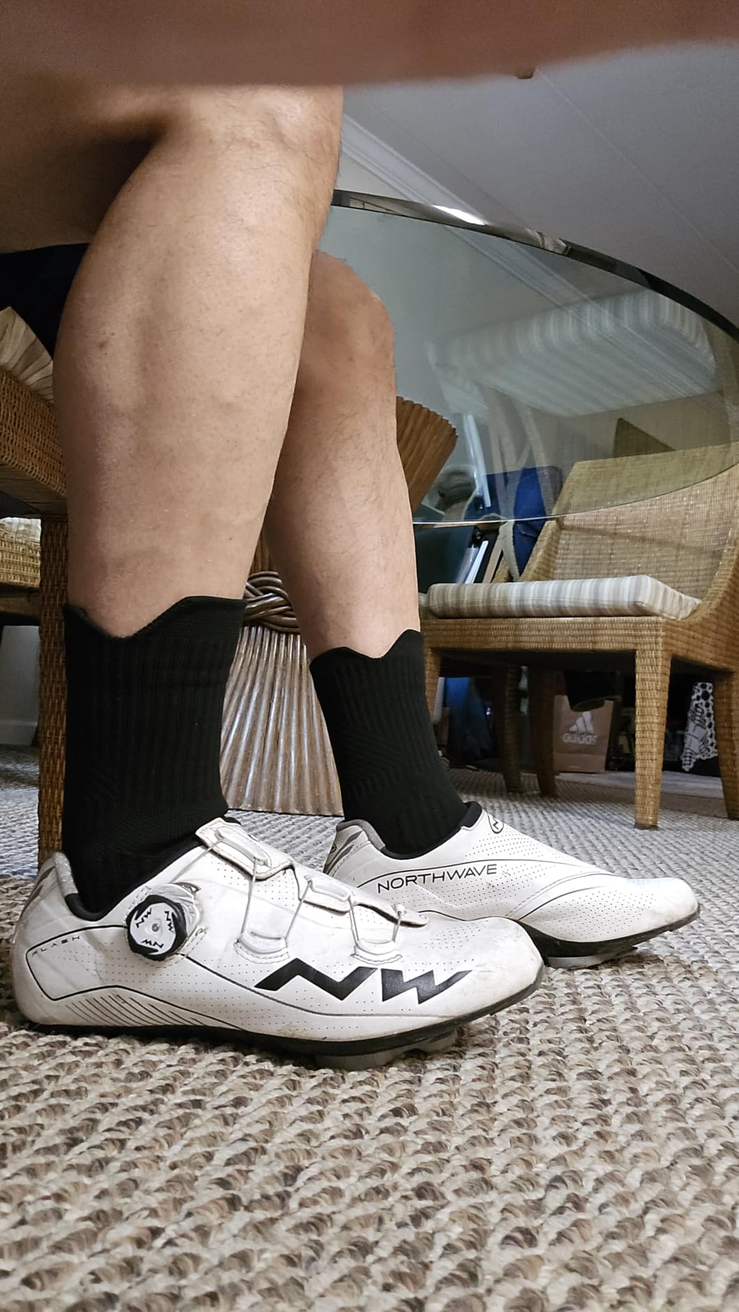 Juclise Compression Running Crew Socks, Bamboo Viscose Lightweight Cushion customer photo 1