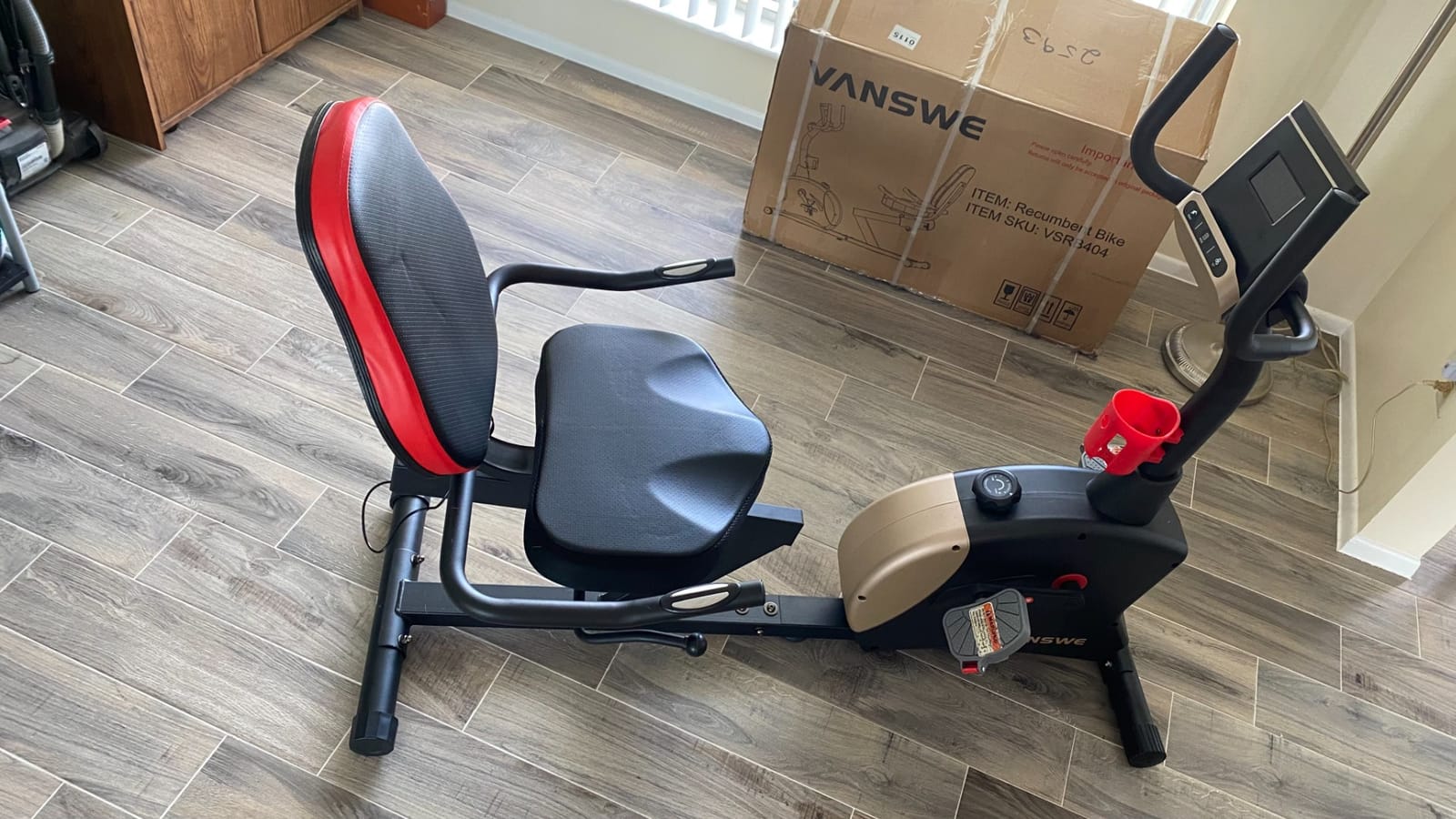 VANSWE Recumbent Exercise Bike for Home Seniors Light Commercial customer photo 1