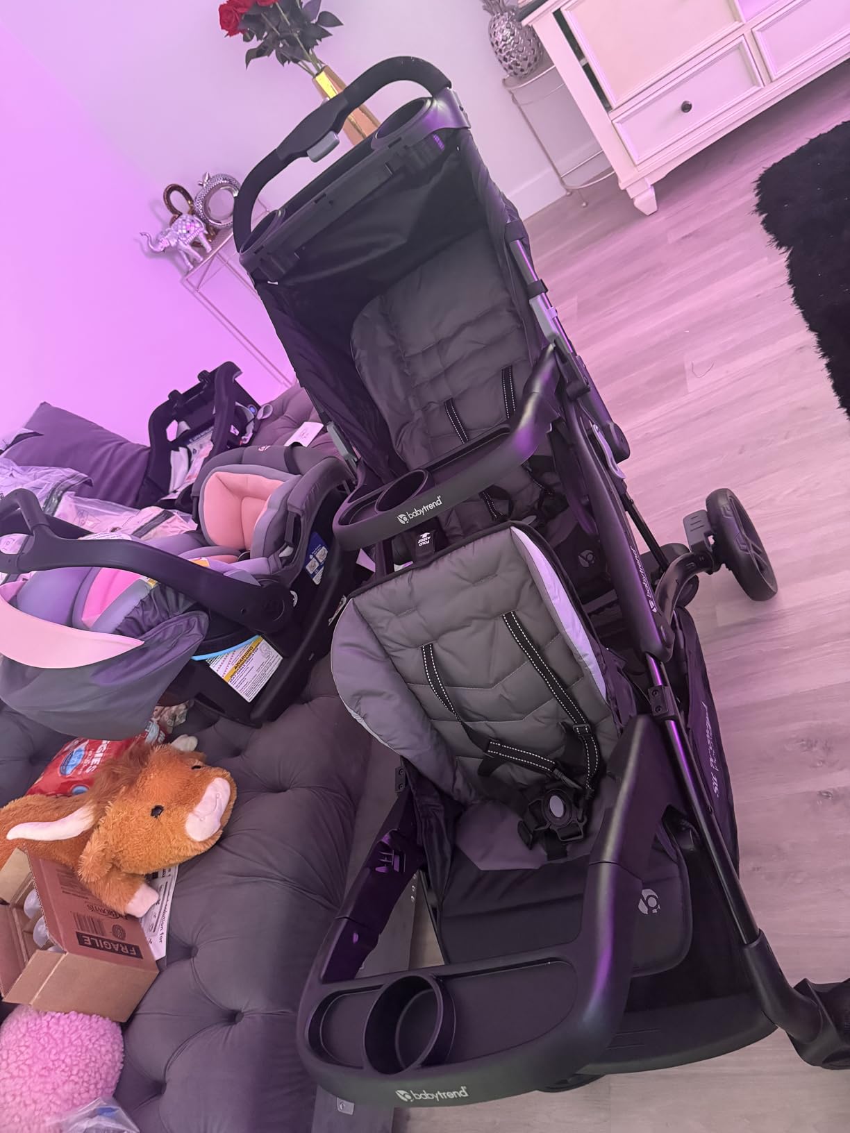 Baby Trend Sit N' Stand® Double 2.0 Stroller, Dash Grey customer photo 2