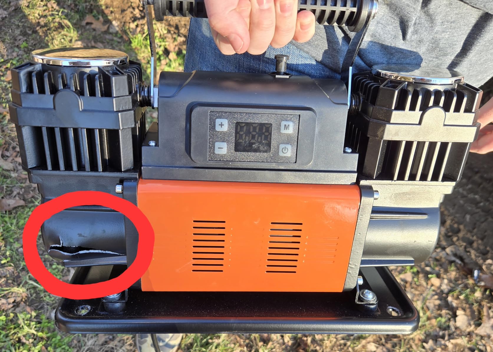 VEVOR 10.6 CFM Heavy Duty Air Compressor, 30s Fast Inflation | 1080W Dual-Cylinder Portable Tire Inflator, 12V 150PSI Offroad Air Pump with Adapters for Trucks Car SUV 4 x 4 Vehicle RV customer photo 1