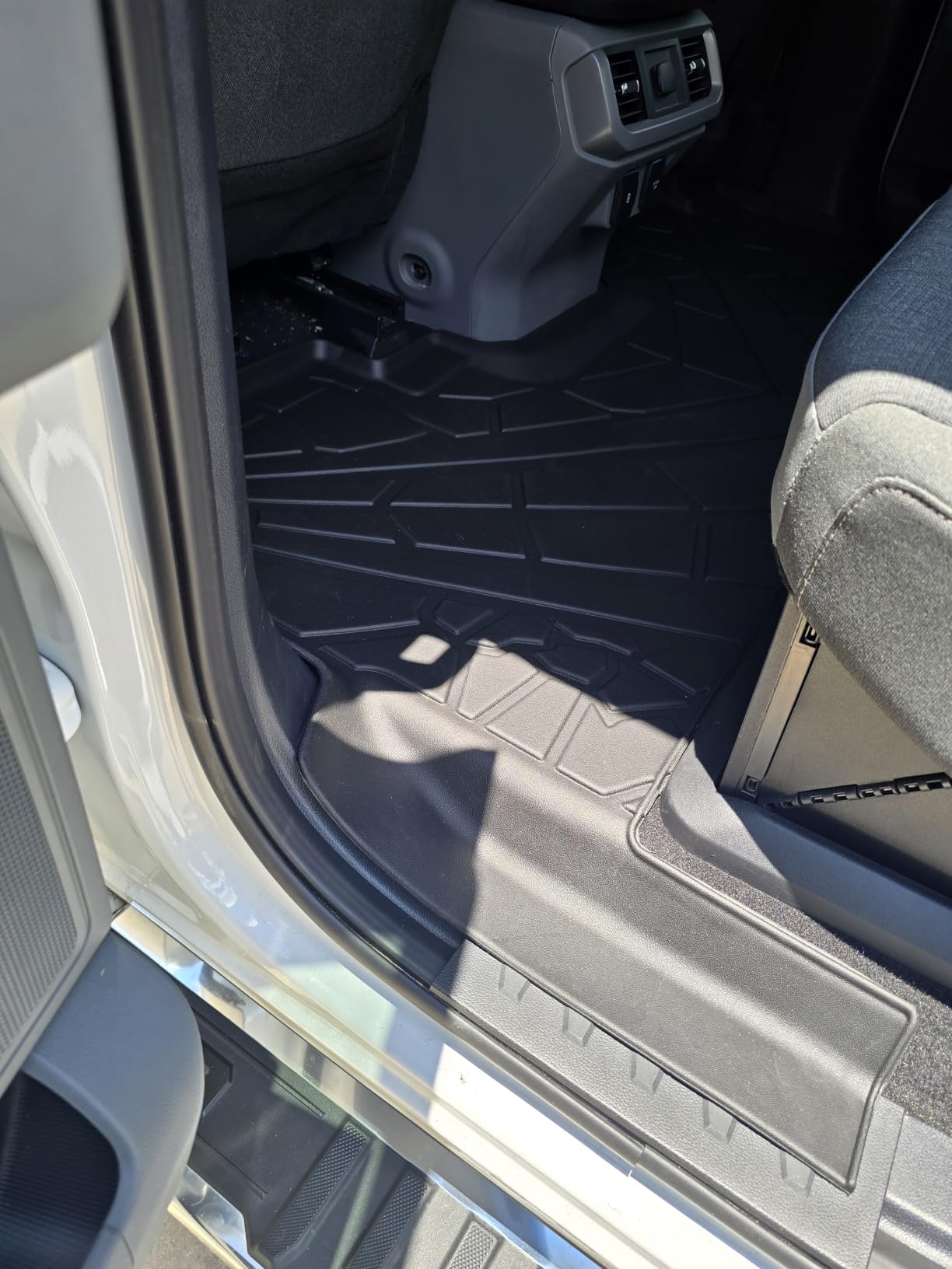 KARPAL Floor Mats for 2015-2025 2026 Ford F-150 SuperCrew (Includes 2022-2026 Lightning), Custom Fit TPE All Weather Ford F150 Accessories 1st & 2nd Row Floor Liner customer photo 2