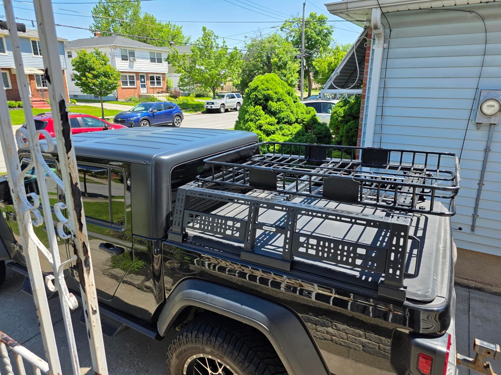 Overland Truck Bed Rack for Full-Size & Mid-Size Pickup Trucks/Overland Bed Racks Truck Cargo Carrier/Tacoma Bed Rack, Fit for Tundra, Ram 1500 & HD, F-Series, Ranger, Silverado, Titan & XD customer photo 2