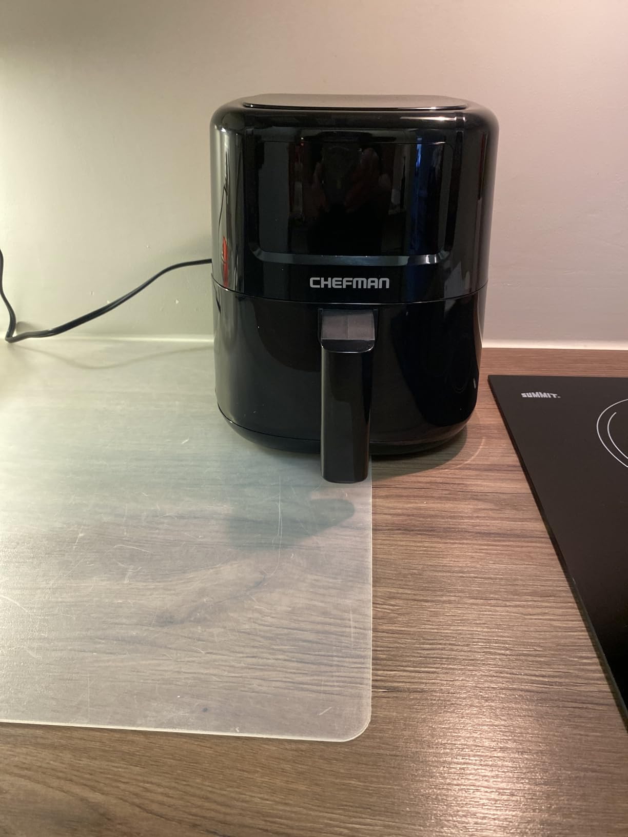 CHEFMAN 2 Qt Mini Air Fryer – Digital Space-Saving Compact Air Fryer with Nonstick and Dishwasher Safe Basket, Quick & Easy Meals in Minutes, Features Digital Timer and Shake Reminder – Black customer photo 1