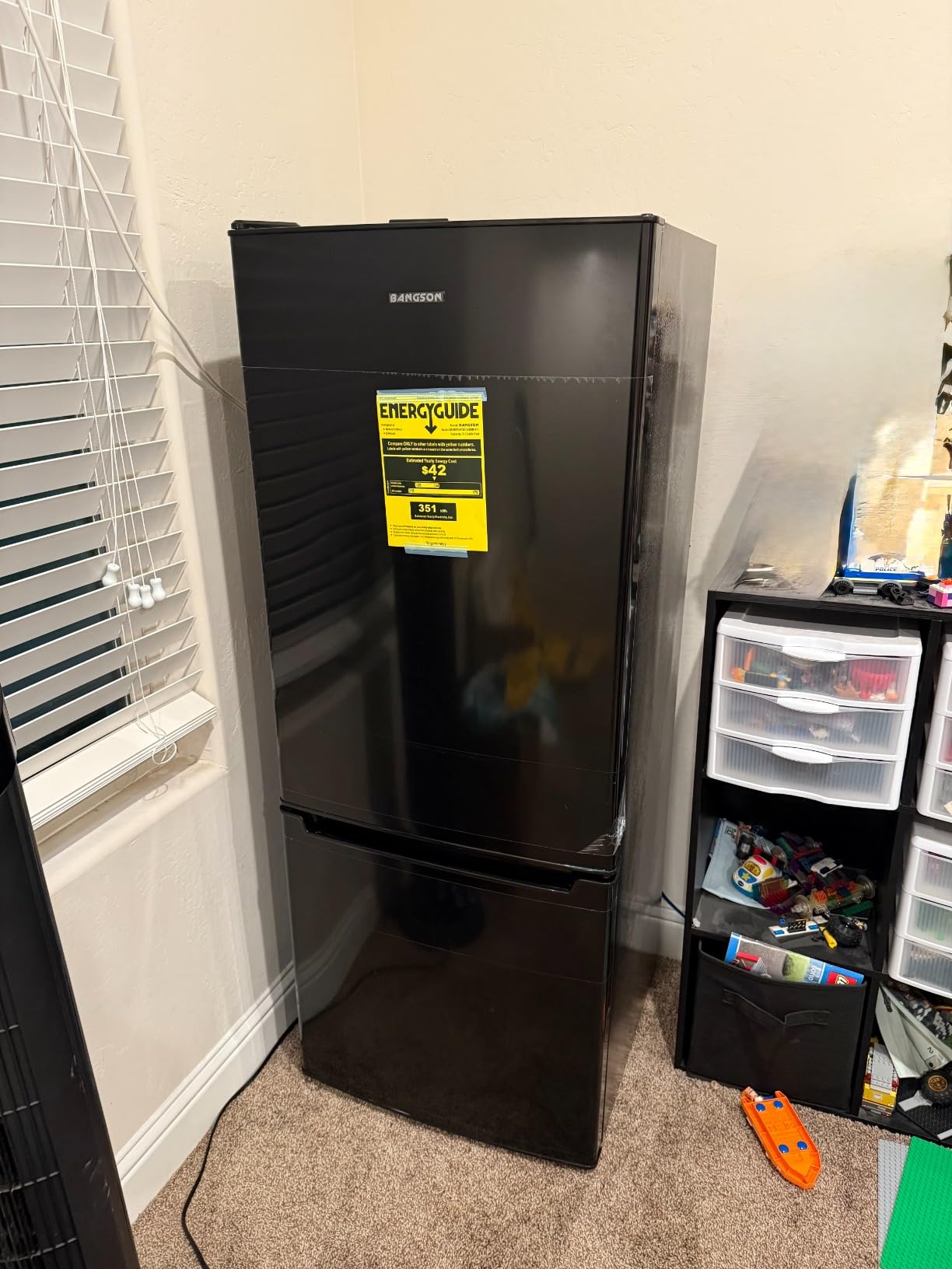 BANGSON Apartment 7.1 Cu.Ft Refrigerator with Bottom Freezer Silver customer photo 2