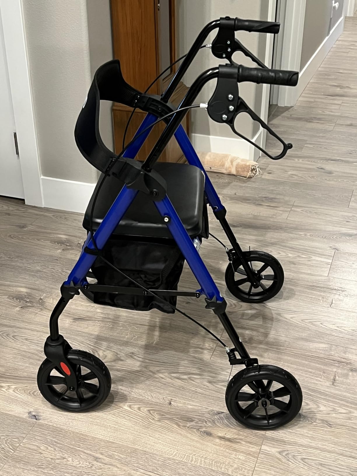HOMLAND Foldable Rollator Walkers for Seniors with Seat, 17 lb Lightweight customer photo 2