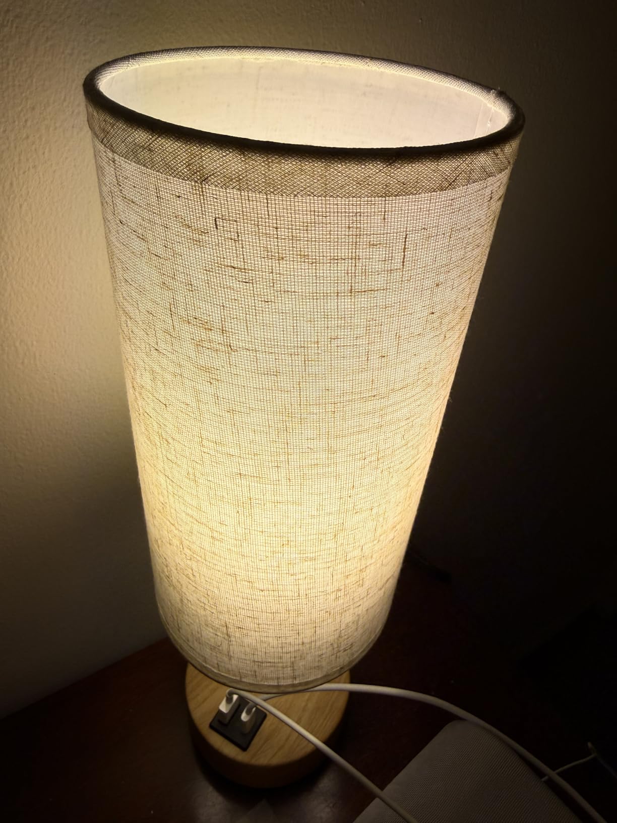 Dicoool Bedside Table Lamp for Bedroom - 3-Way Dimmable Touch Lamp, USB A+C customer photo 2