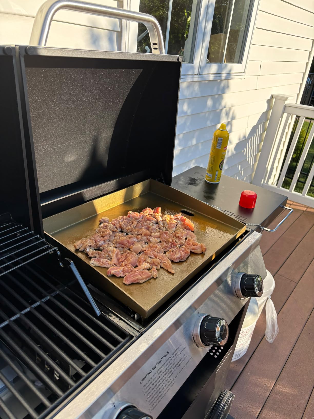 Sophia & William Propane Gas Grill and Griddle Combo, Dual Outdoor BBQ customer photo 1