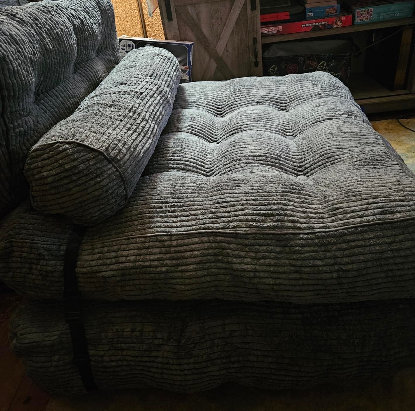 MAXYOYO Folding Sofa Bed, Convertible Chair Bed with Pillow customer photo 1