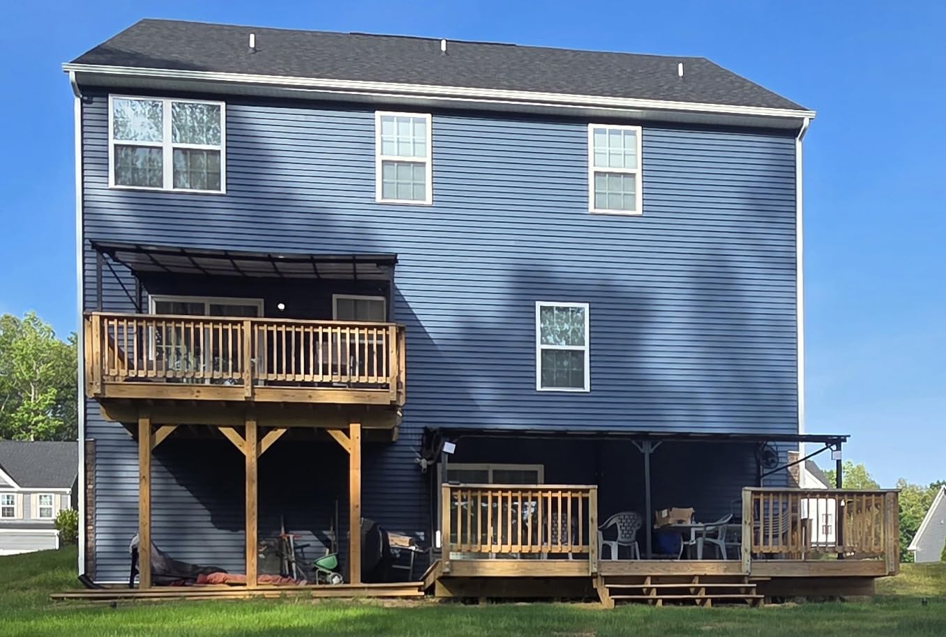 MEISSALIVVE 8' x 12' Lean to Gazebo, Wall Mounted Pergola, Sloped Roof Patio Gazebo Awning, Black customer photo 1