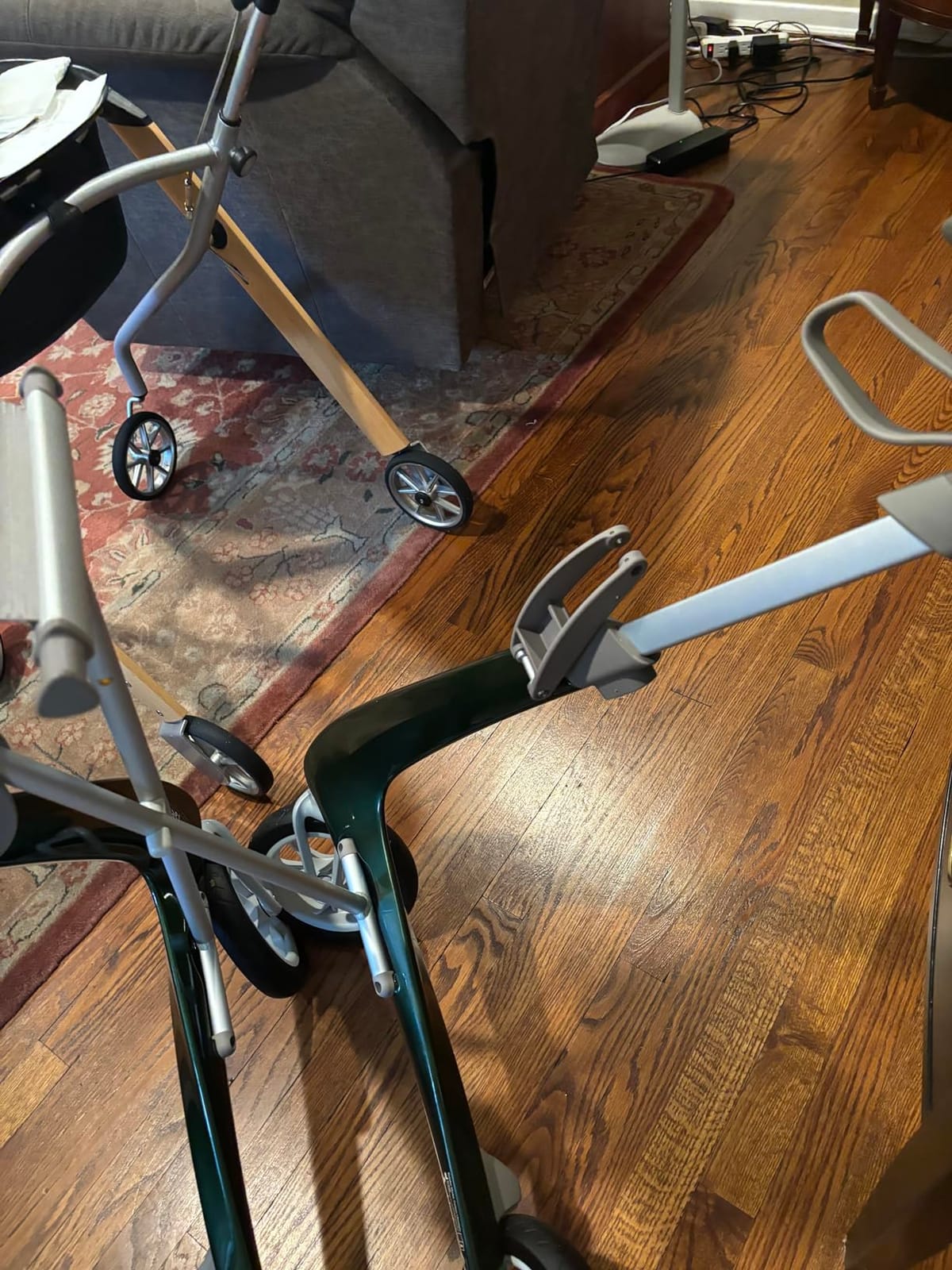 byACRE Carbon Ultralight Rollator Walker - World's Lightest Carbon Rollator - Only 10.6 lbs | Indoor and Outdoor Use | Foldable with seat and Easy to Travel with (Champagne Gold, Wide Track) customer photo 2