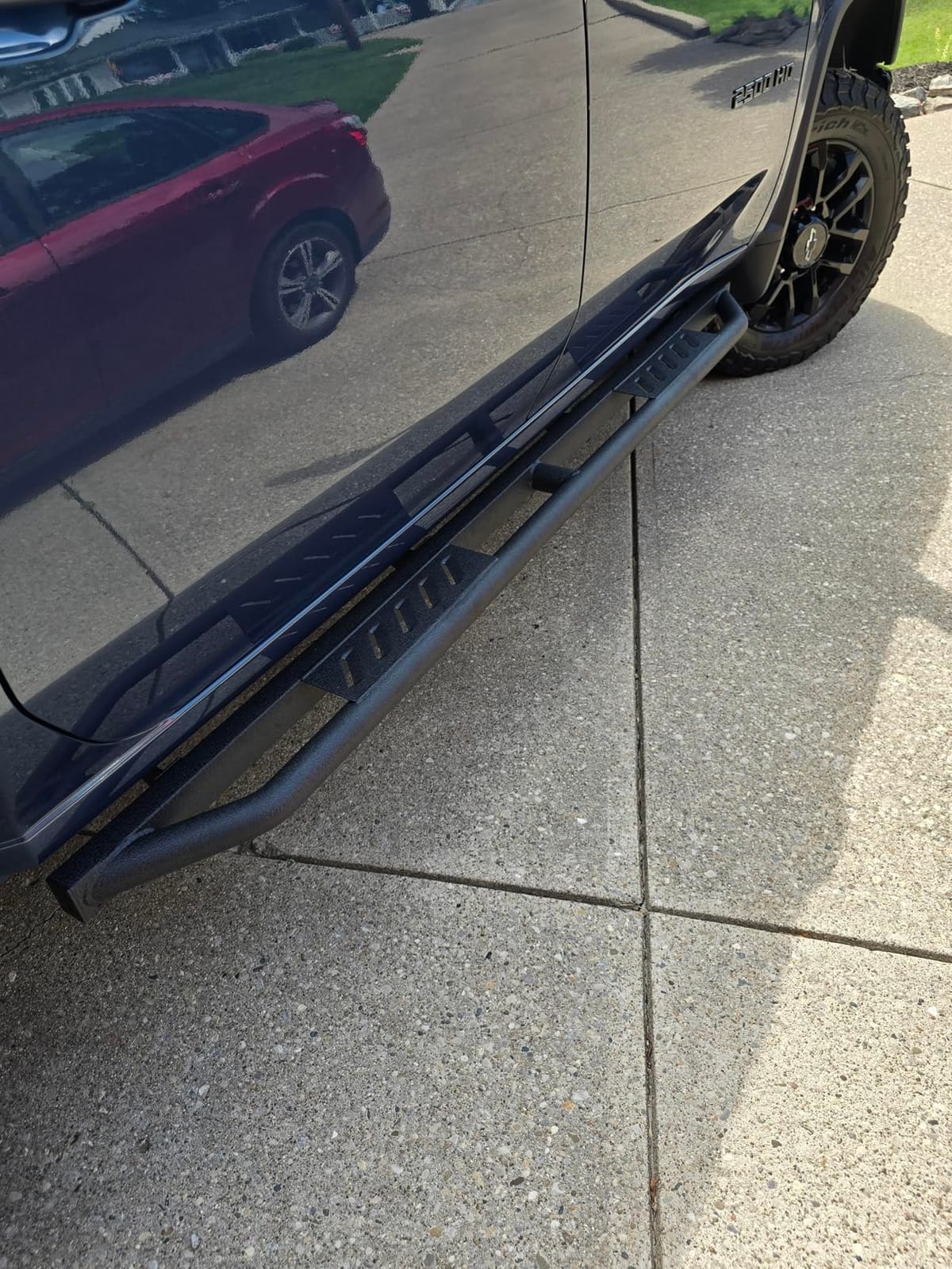 Tyger Auto Trax Side Steps Compatible with 2019-2026 Chevy Silverado GMC Sierra 1500; 2020-2026 2500 3500HD | Crew Cab | TG-TX7C29758 | Textured Black Rail Running Board customer photo 1