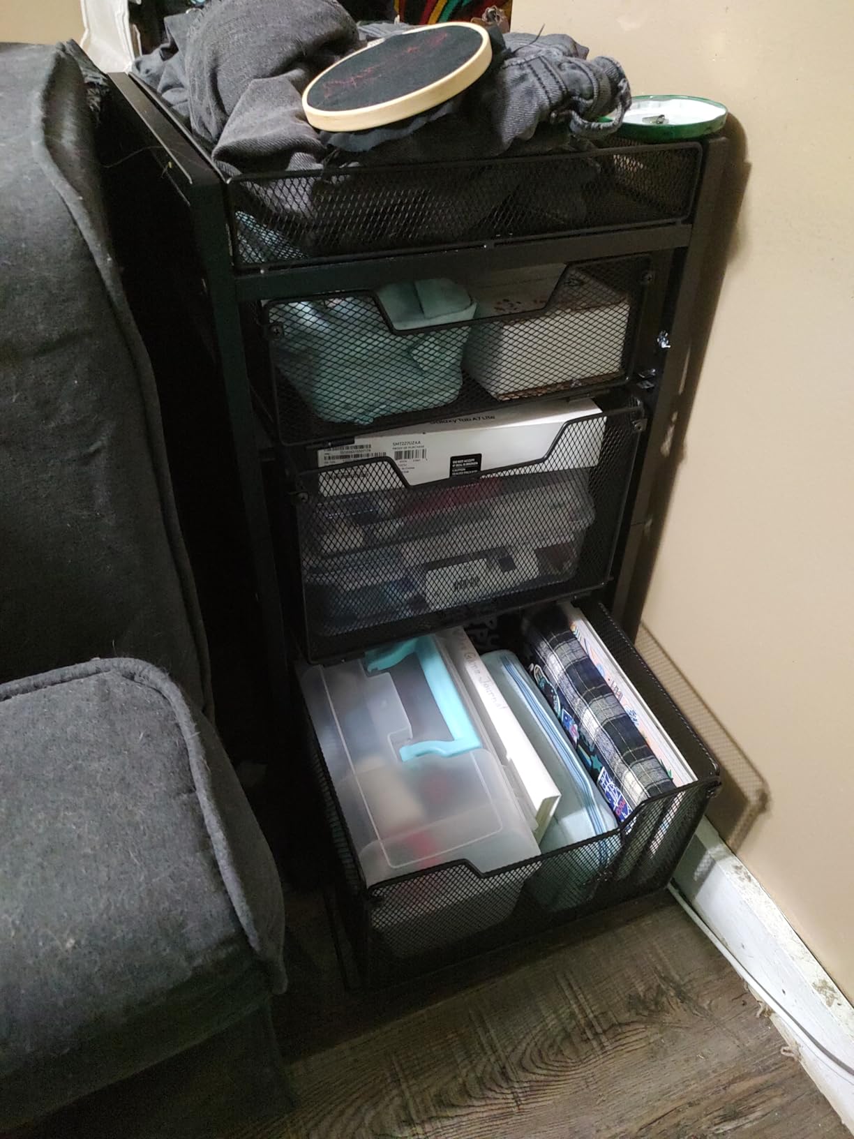 Rolling Utility Cart with 3 Drawers, Craft Organizer and Storage with DIY Divider, Lockable Wheels, Multi-Functional Storage for Art Supplies, Store for Brushes & Paints & Small Parts(Patent Pending) customer photo 1