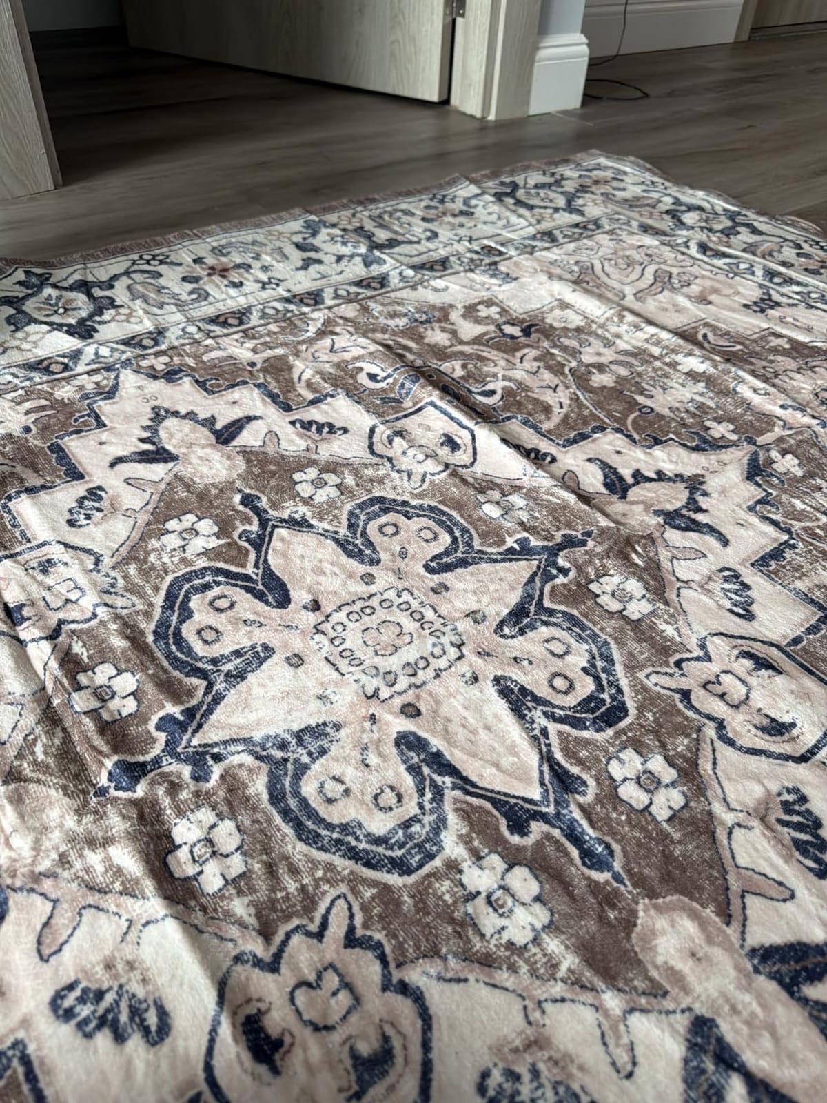 Lofus 8x10 Area Rugs for Living Room Bedroom, Soft Boho Carpet Floral Brown customer photo 2