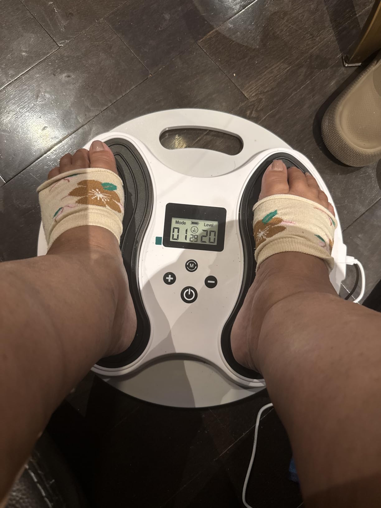 EMS Foot Massager for Neuropathy with 4 TENS Unit Muscle Stimulator Pads customer photo 2