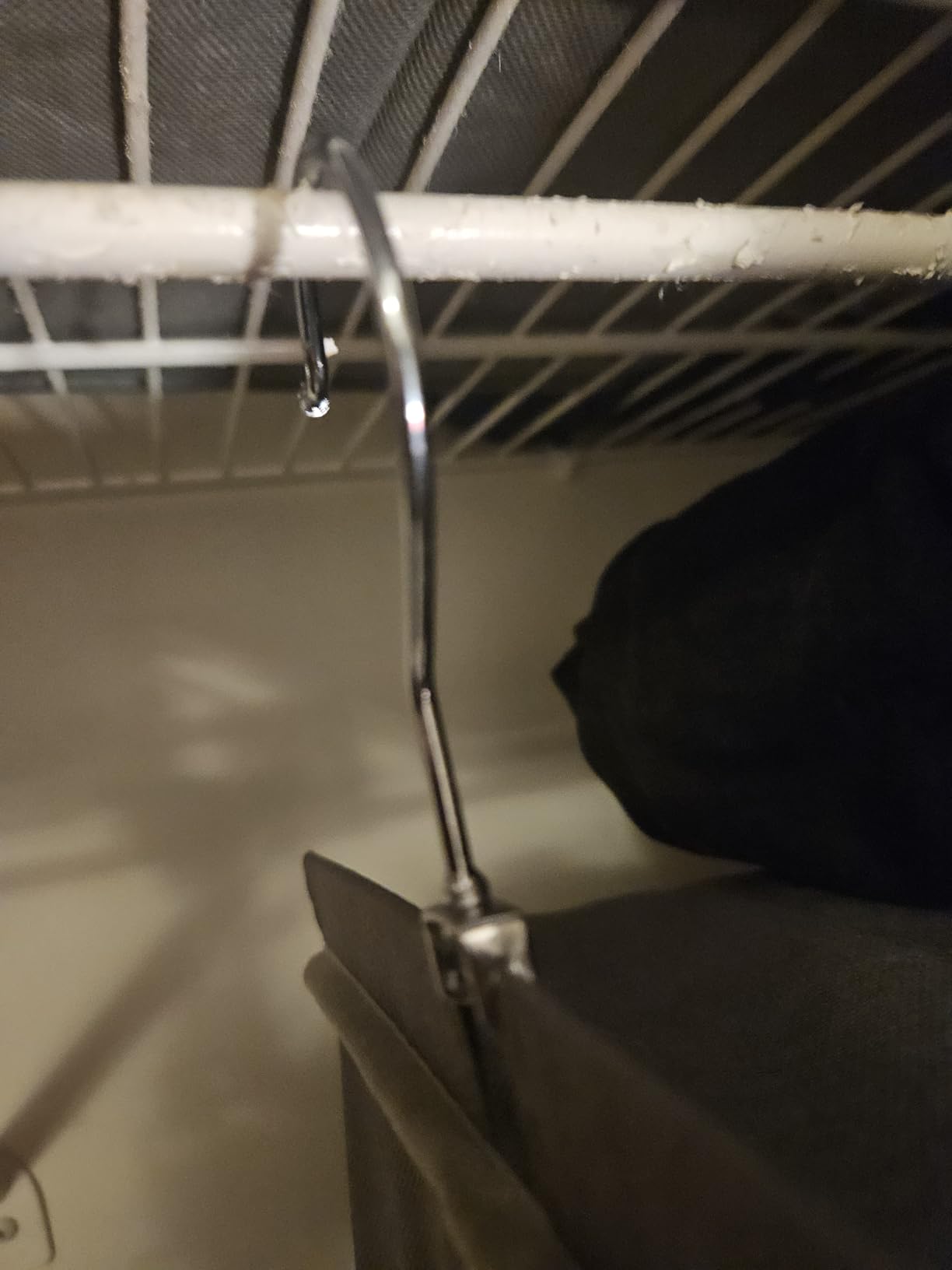 BOOMIBOO Hanging Closet Organize and Shelves,5-Hanging Shelf with 2 Side Pockets,Storage Foldable (Grey) customer photo 1