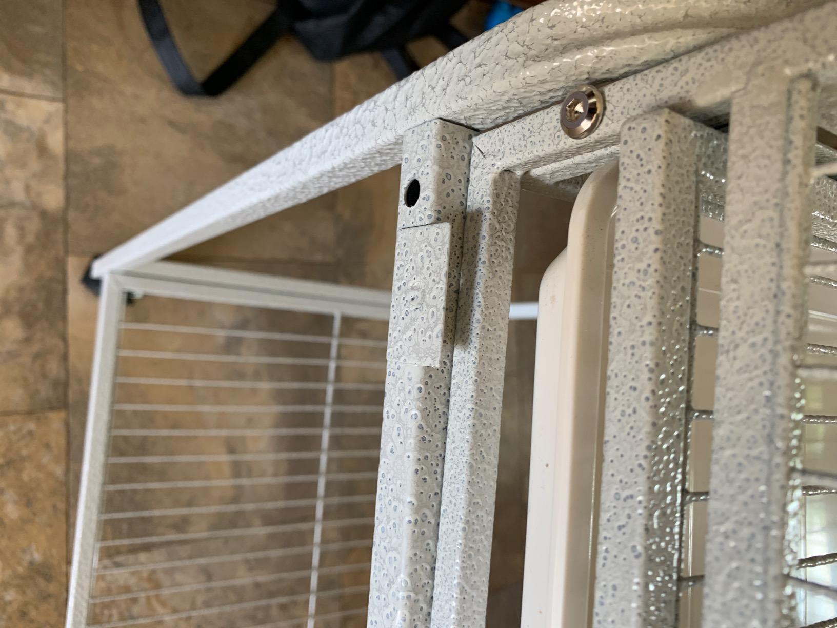 Huge X-Large Wrought Iron 4-Level Chew-Proof Tight 1/2-inch Wire Spacing Ferret Chinchilla Sugar Glider Rats Mices Rabbit Squirrel Hamster Cage with Detachable Rolling Stand customer photo 2