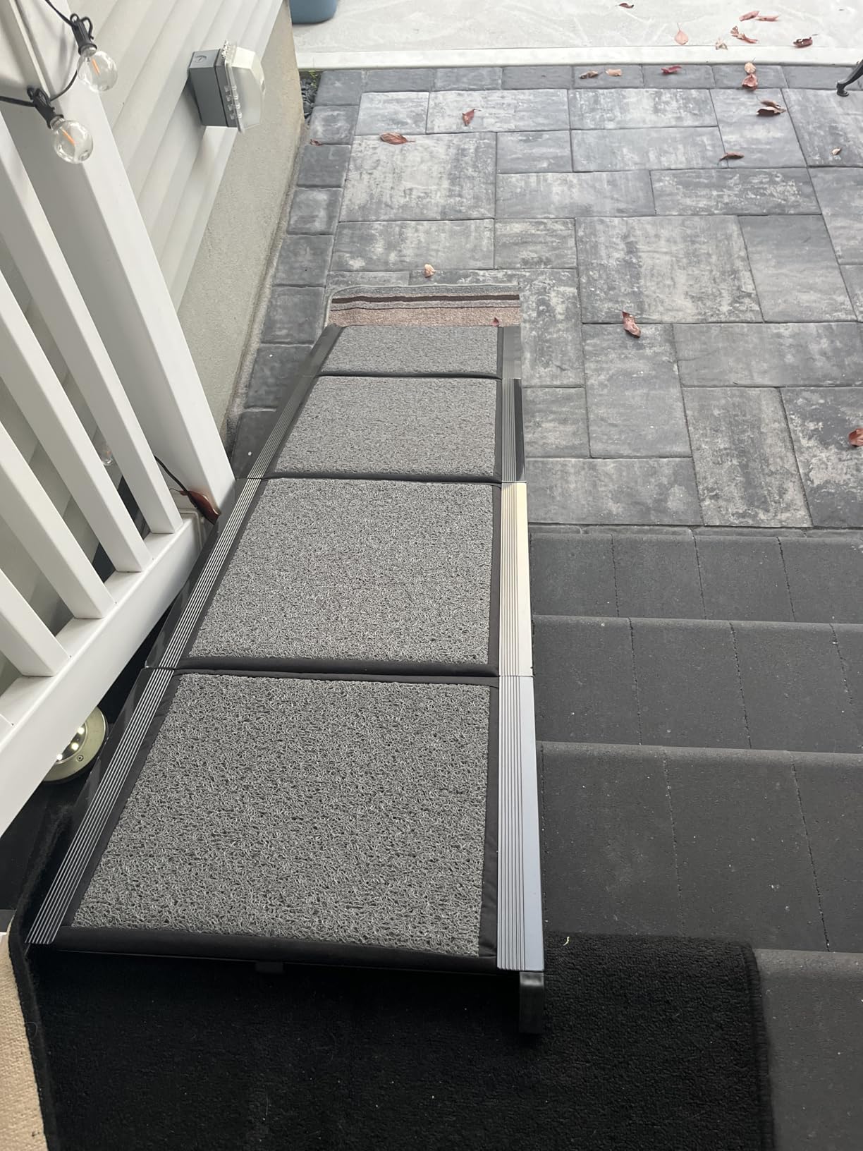 Dog Ramp for Car 𝟕𝟏”𝐱𝟐𝟎” Large Folding Pet Stair Ramps for Truck, SUV, with Non-Slip Surface, Up to 250LBS, Outdoor Dog Car Ramp for Medium & Large Dogs, Portable Pet Steps customer photo 2