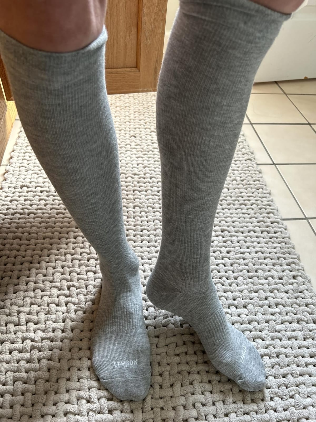 LEVSOX Viscose Made from Bamboo Compression Socks for Pregnant Women 20-30 mmHg Knee High Cute Mens Supports Socks for Travel customer photo 1