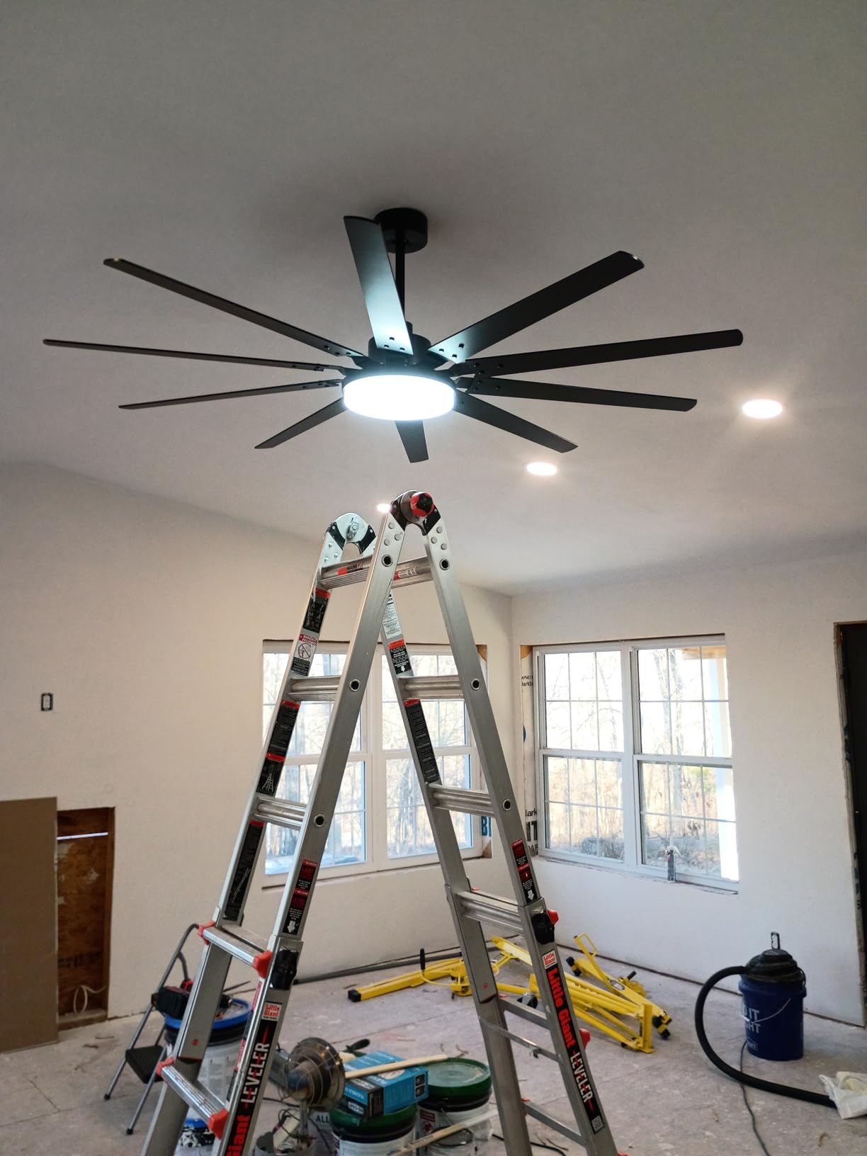 Fanbulous 72 inch Large Ceiling Fans with Lights and Remote, 32W LED light customer photo 1