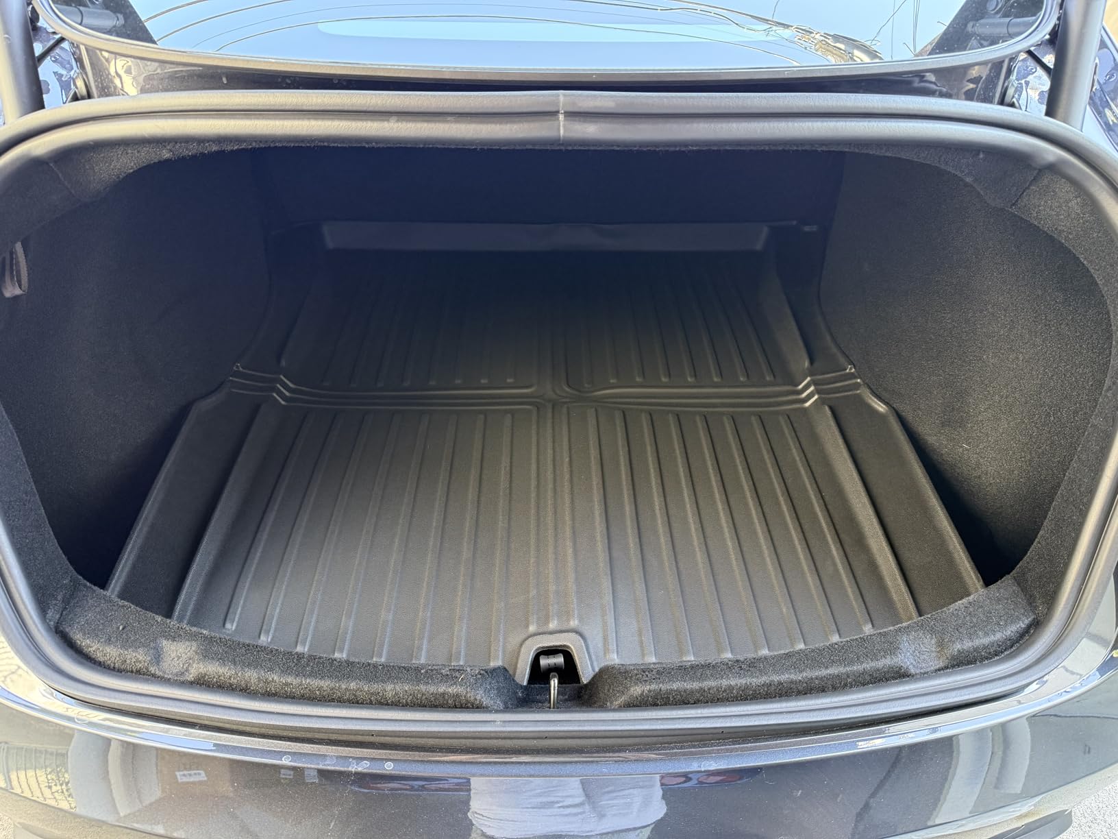 Pawtein All Weather Floor Mats Compatible with Tesla Model y Juniper Accessories 2025-2026 6PCS TPE Odorless Floor Mats Set with Cargo Backrest Frunk Trunk Mats(Not for Standard) customer photo 2