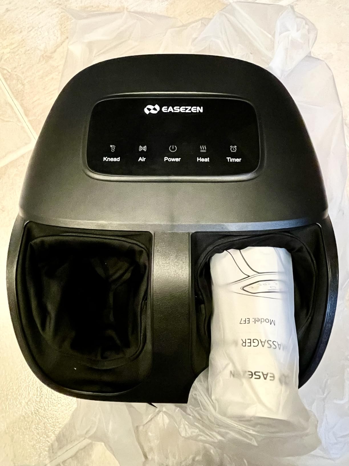 EaseZen Shiatsu Foot Massager Machine with Heat & Remote, 2026 Upgraded Deep Kneading, for Plantar Fasciitis, Neuropathy, FSA Eligible, Birthday Gifts for Women Mom Men Dad, Up to Foot Size 14 customer photo 2
