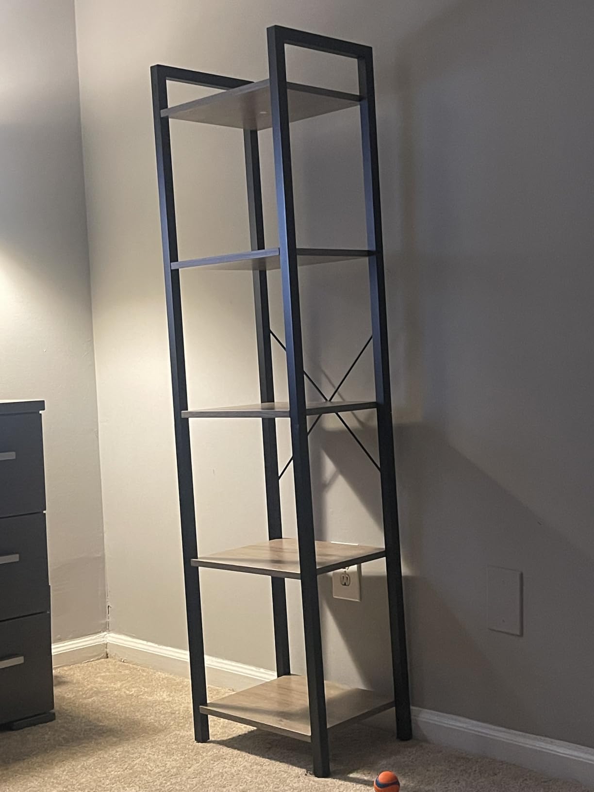 VASAGLE 3-Tier Bookshelf, Bookcase Book Shelf with Steel Frame customer photo 1