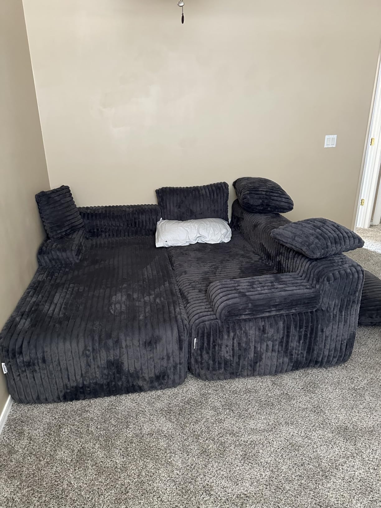 Hobestluk Boneless Couch Modular Sectional Sofa L-Shape Lounge Cloud Couch customer photo 1