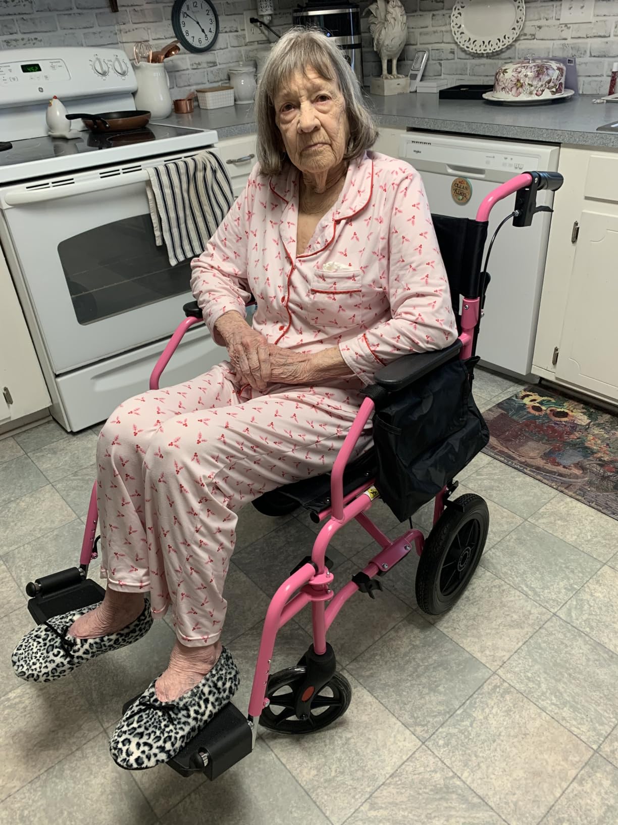 Platinum Health Hummingbird™ Ultra-Lightweight Foldable Transport Wheelchair, Handbrakes,12-Inch Rear Wheels, Extra-Wide Seat. Convenient Table-Length Padded Armrests. (Sky Blue) customer photo 1