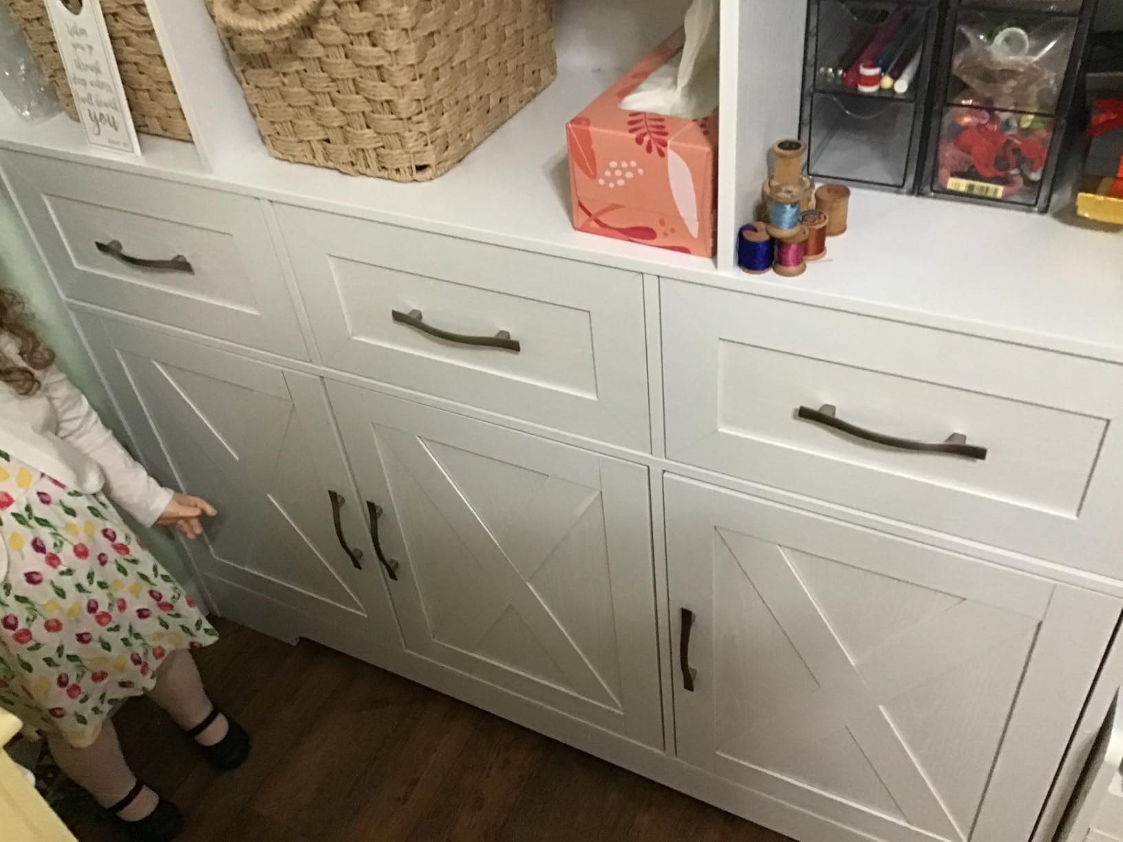 IRONCK 71 in Bookshelf with Doors and Drawers, Industrial Tall Bookcase customer photo 1