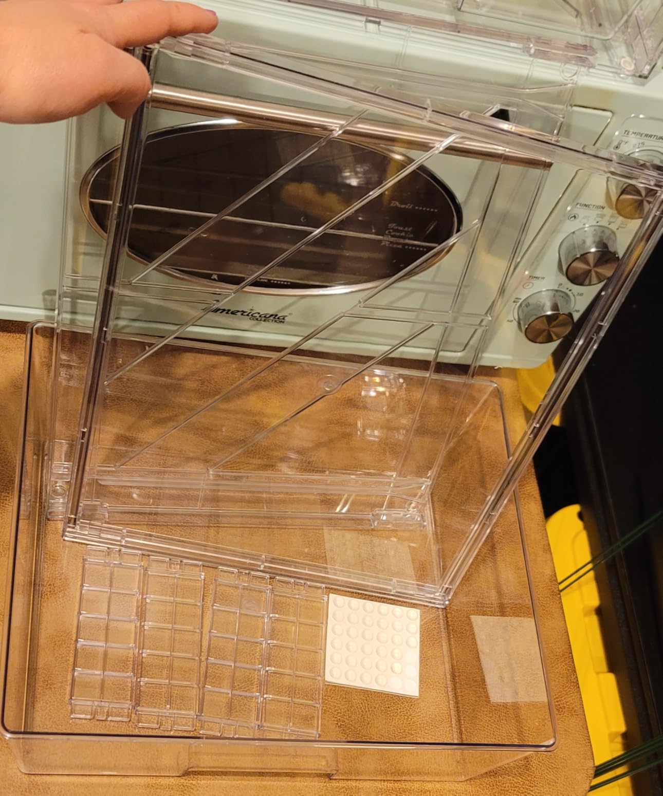 Vtopmart 2 Pack Large Clear Stackable Storage Drawers for Closet, Pantry customer photo 1