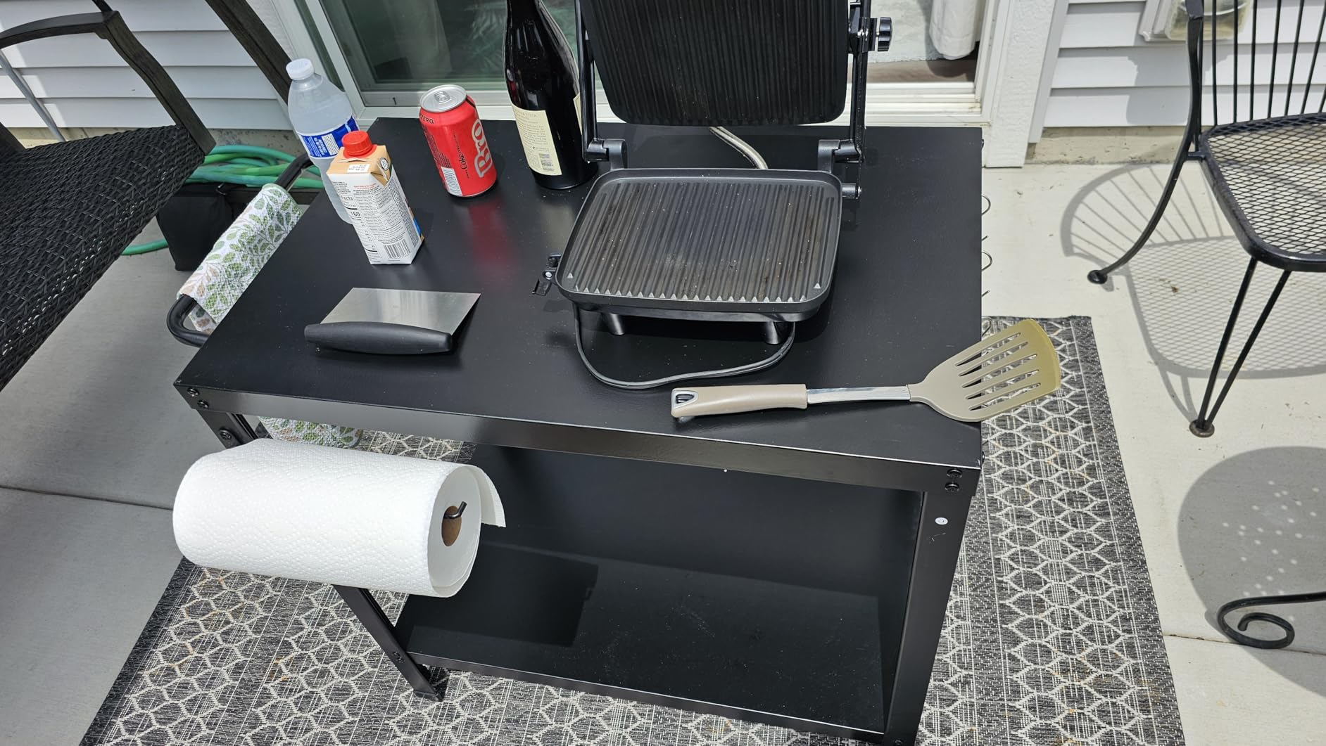 Yozoia Outdoor Grill Table for Blackstone Griddle, Grill Cart with Wheels customer photo 1