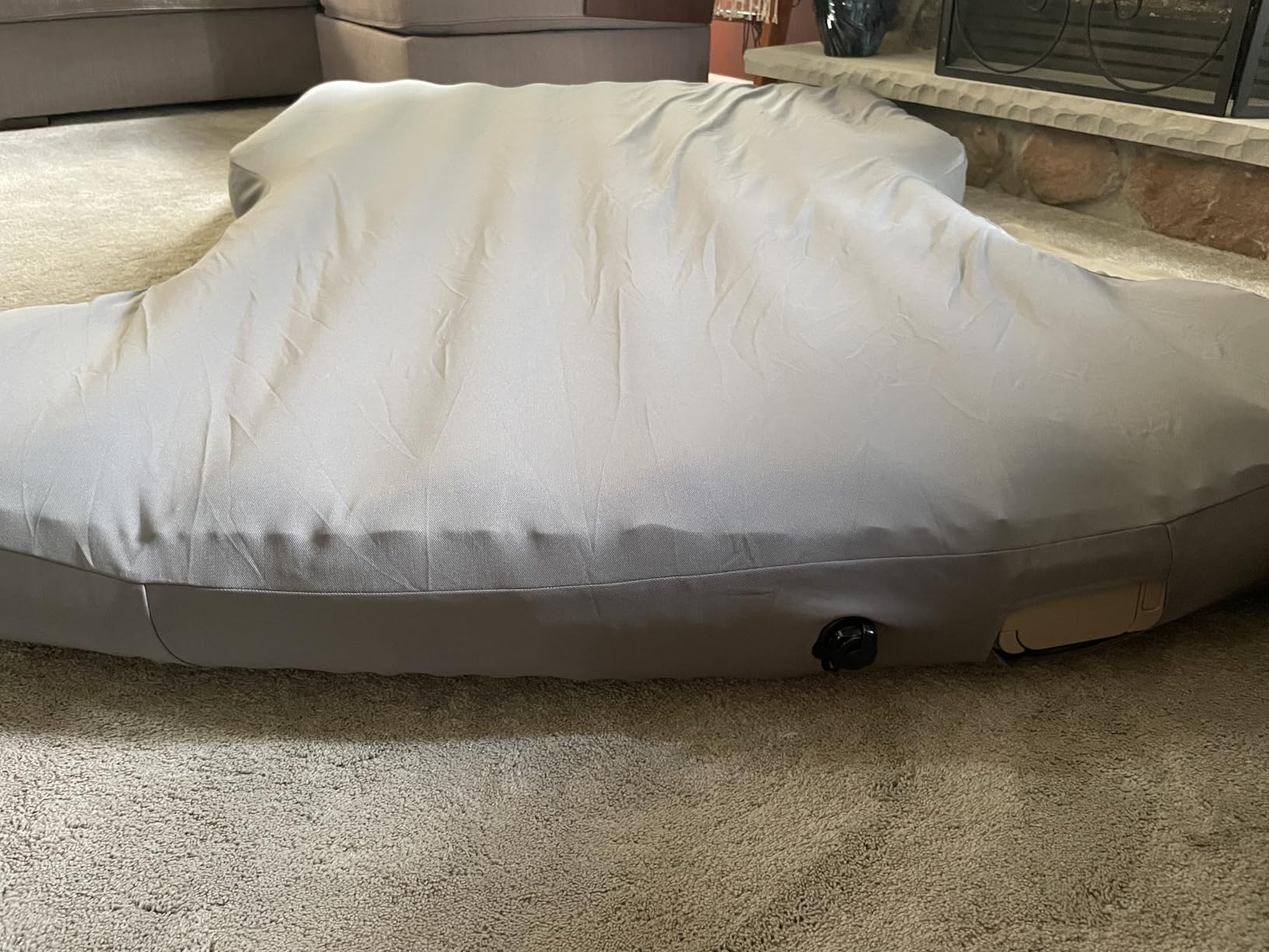 JOYTUTUS Model Y Air Mattress, Self-Inflating Camping Bed Compatible with Tesla Model Y, Upgraded Built-in Pump, Soft Bed Sheets, 2 Pillows,Camel customer photo 1