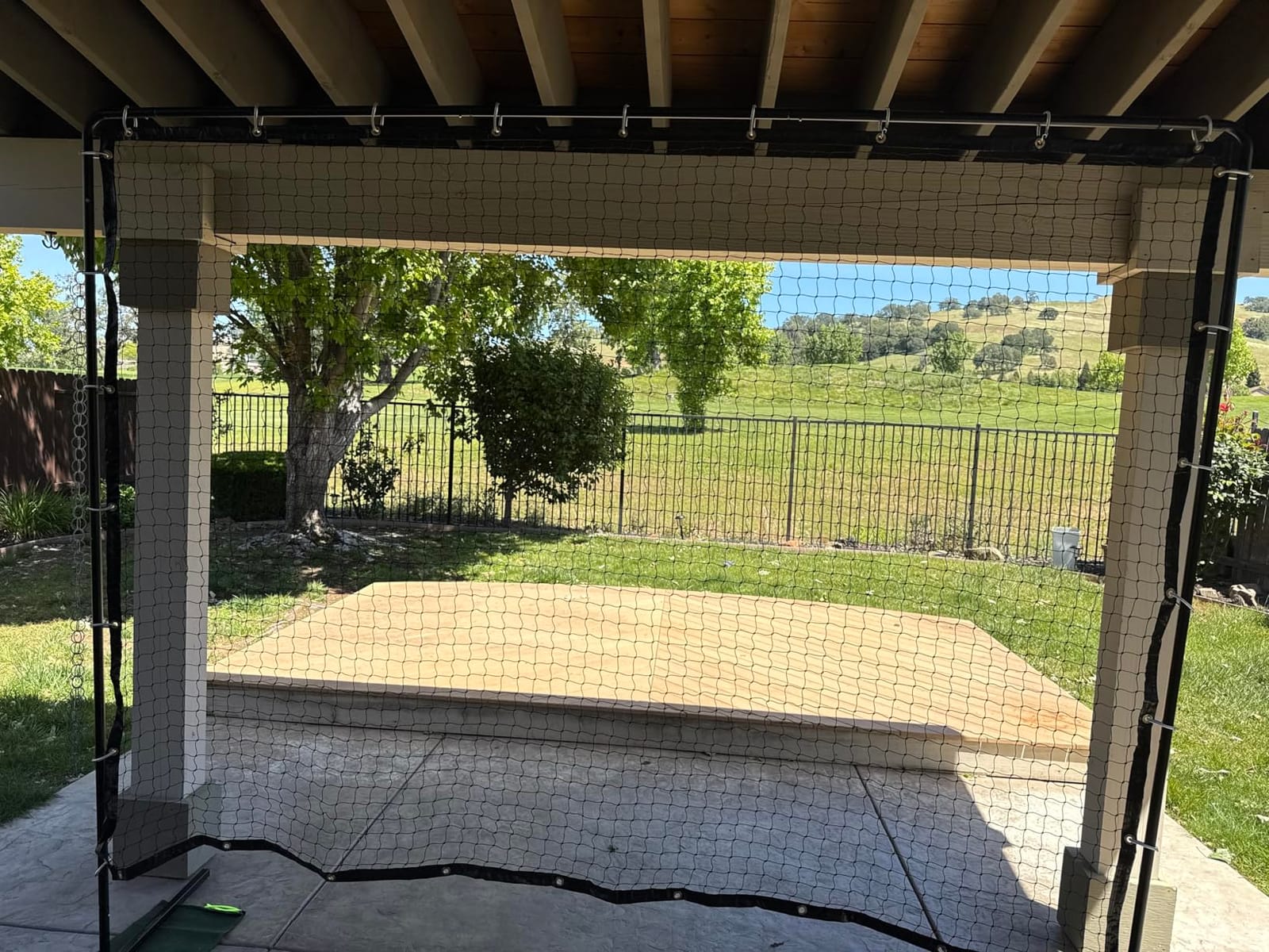 Tennis Players Portable Tennis Rebounder Net, 9.3x7.4 ft Large Area Backboard Net for Backyard/Outdoor Training, Practice Wall for Tennis & Pickleball Training customer photo 1