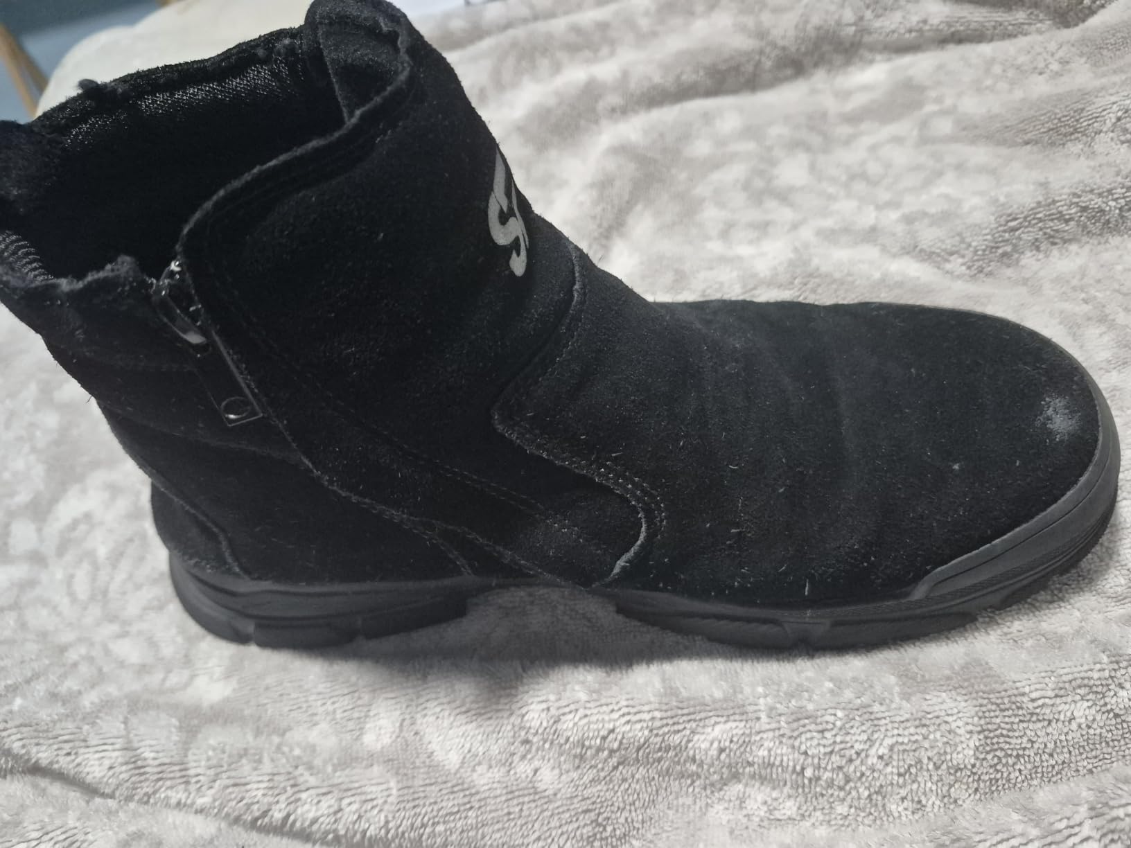 Work Boots for Men Slip On Welding Boots for Men Indestructible Steel Toe Boots Men's Steel Toe Shoes Fireproof Safety Toe Shoes Construction Boots for Welder Men's Work Shoes. customer photo 2