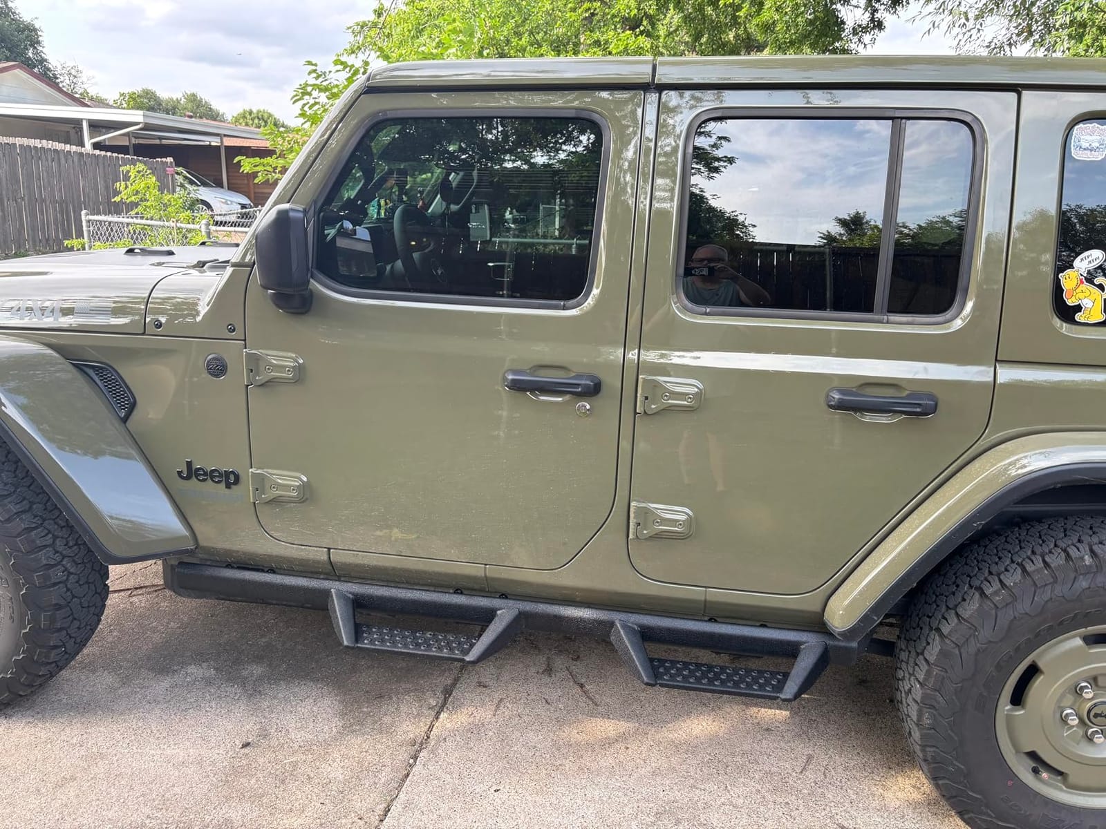 BINARY STAR Curve Running Boards for 2018-2026 Jeep Wrangler JL 4 Doors customer photo 2