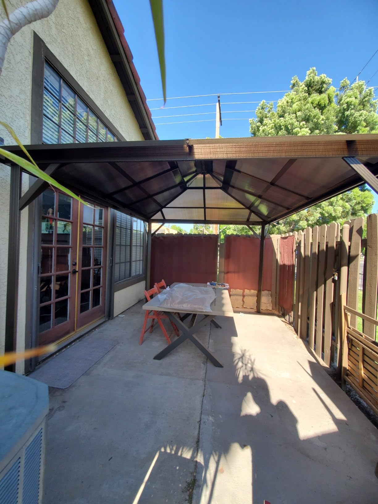 12 Ft. W X 12 Ft. D Aluminum Patio Hardtop Gazebo customer photo 2