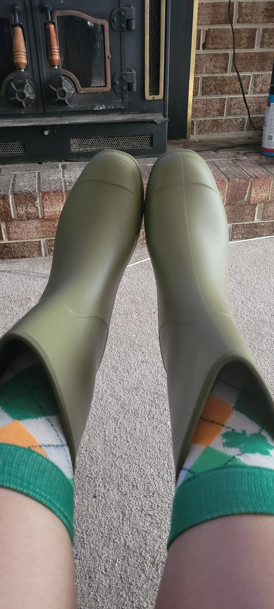 Wide Calf Women's Rain Boots Waterproof PVC Rubber Garden Boot Outdoor customer photo 2