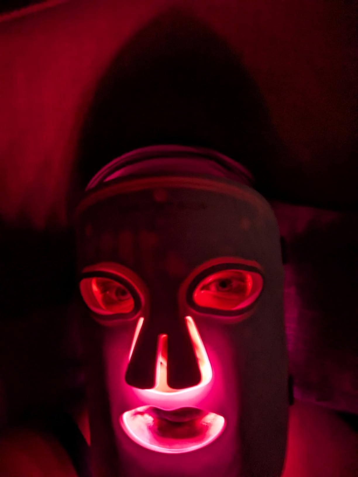wavytalk Red Light Therapy Mask for Face, Glow Time LED Face Mask 850nm NIR customer photo 1