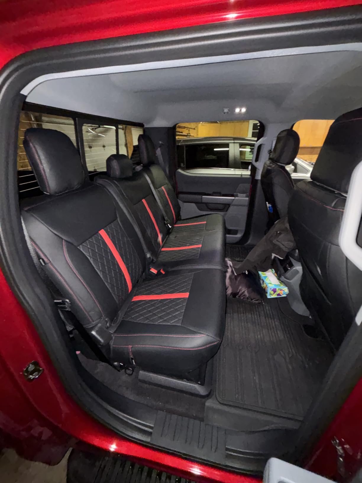 RIDEPOSH for Ford F150 Leather Seat Covers, SuperCrew XL XLT STX 2021-2026 customer photo 1