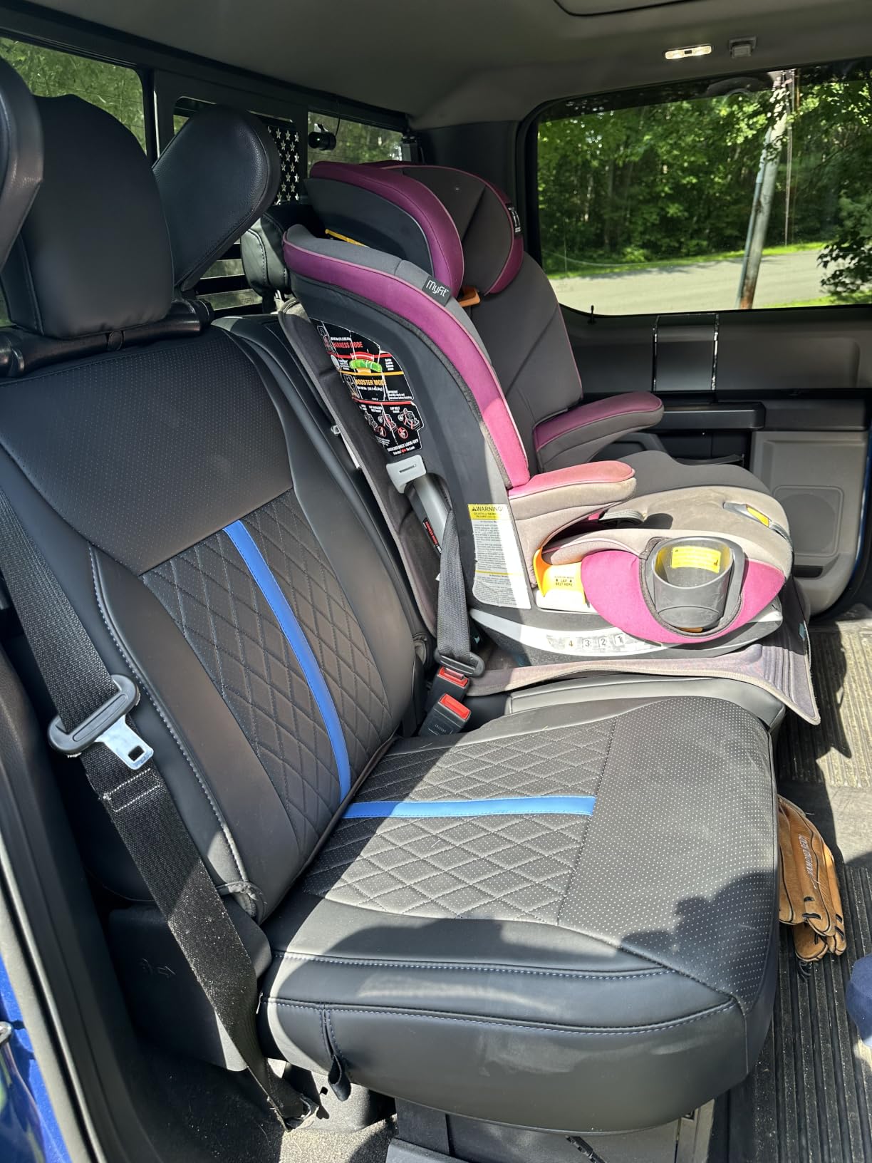 RIDEPOSH for Ford F150 Leather Seat Covers, SuperCrew XL XLT STX 2021-2026 customer photo 2