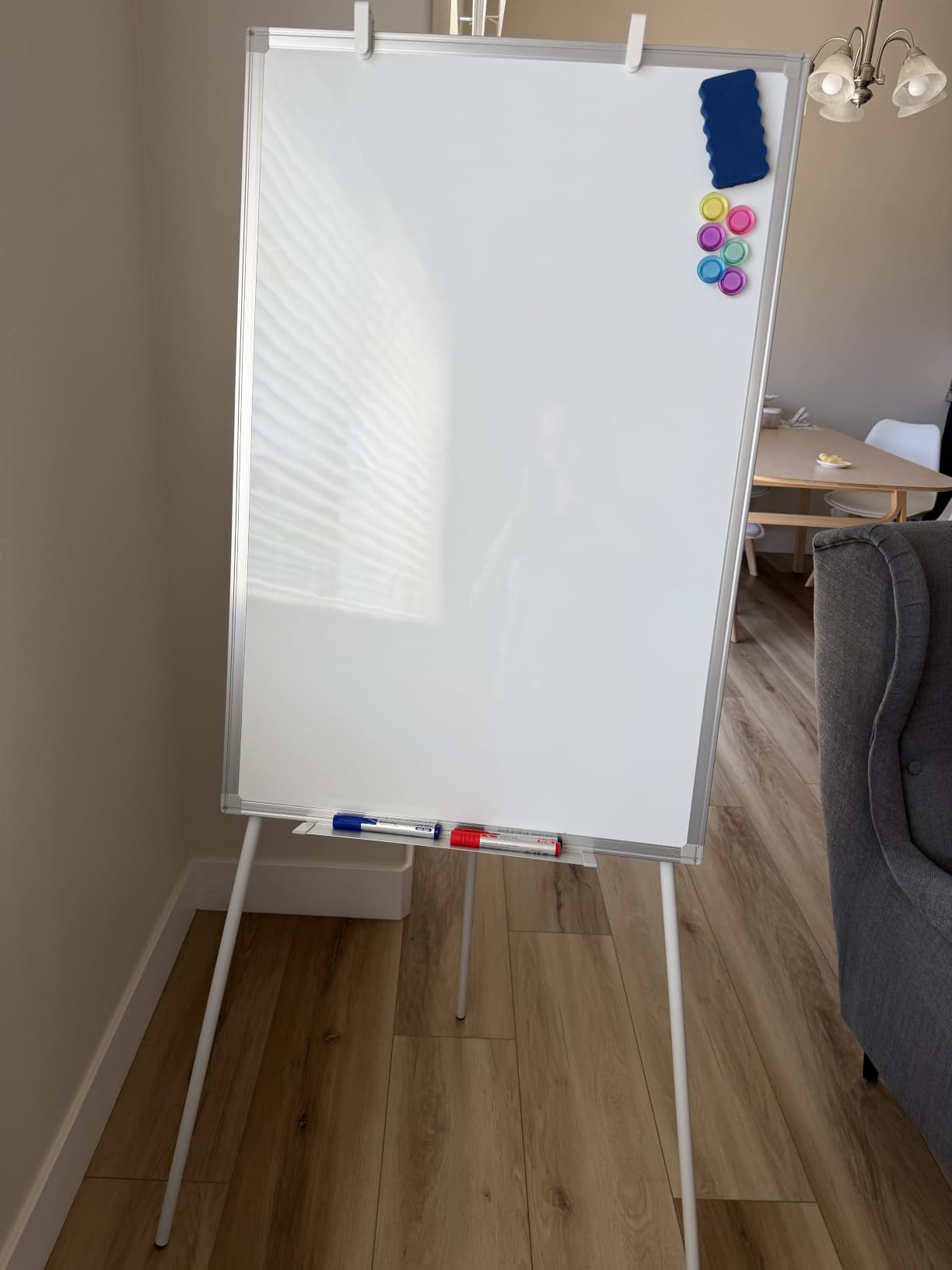 Large Whiteboard Easel with Stand, 36