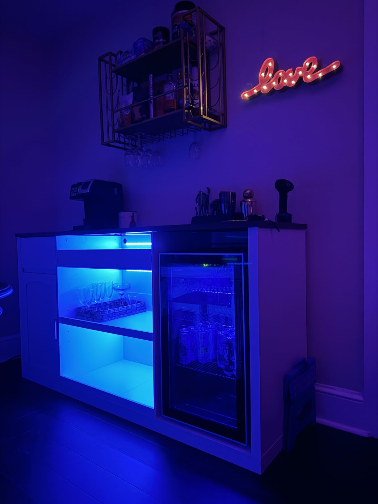 Electactic 26 Bottle Wine Cooler 130 Can Beverage Refrigerator, Small Freestanding Cabinet Wine Cellar with 40℉-61℉ Temperature Control Glass Door, Black customer photo 2