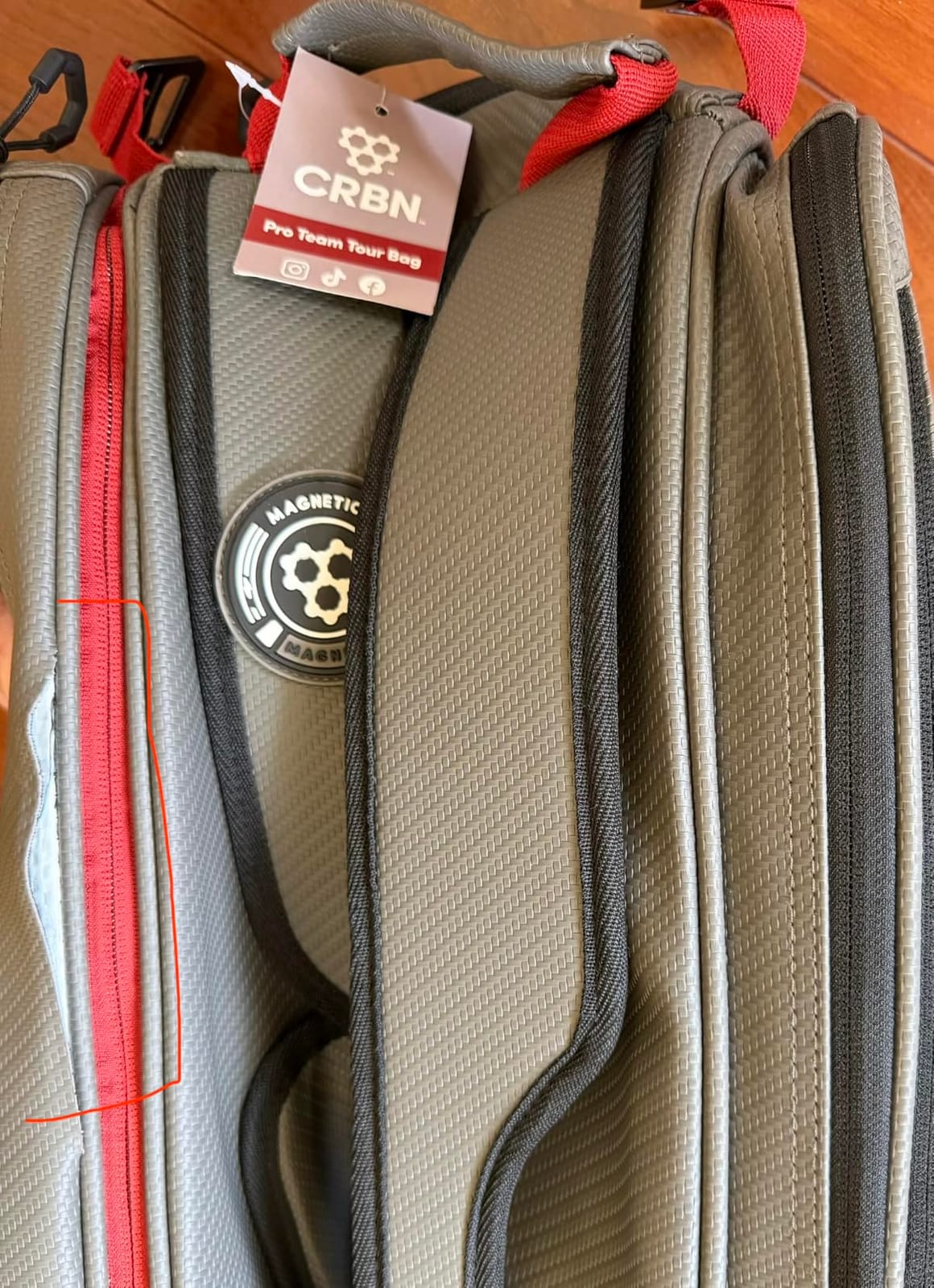 CRBN Pickleball - Pro Team Tour Paddle Bag with Built-In Zip-Off Sling Bag customer photo 1
