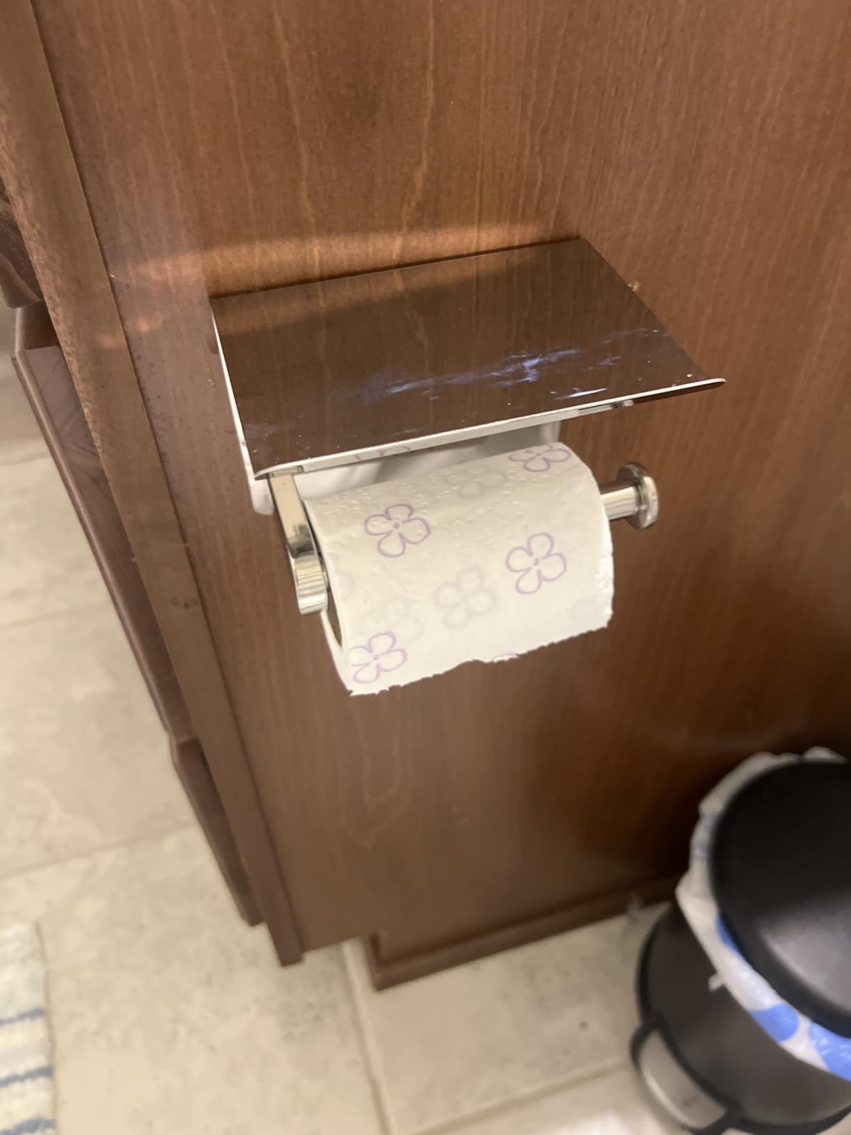 SetSail Toilet Paper Holder with Shelf, Matte Black customer photo 1