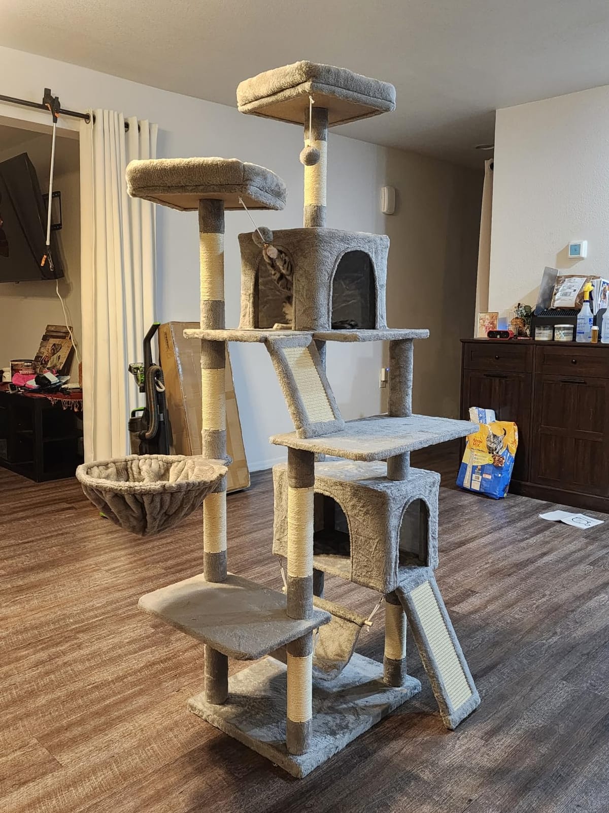 Gitelsnour Cat Tree, 71'' Tower for Large Cat with Scratching Post, GCT032G customer photo 2