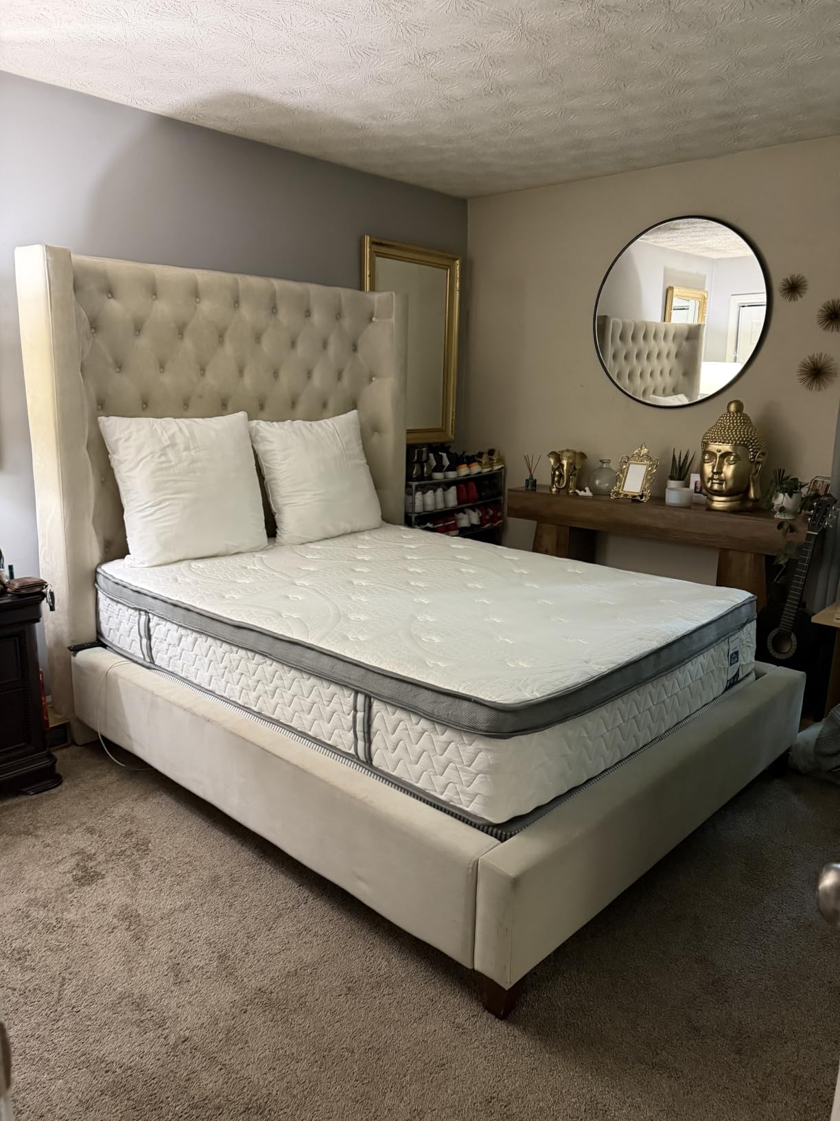 SLEEP100 Firm New Version King Mattress 14 Inches - Luxury Cooling Hybrid Bed Mattress in a Box with Lumbar & Shoulder Support, Hotel Collection for Pain Relief - Fiberglass Free - 365 Night Trial customer photo 1