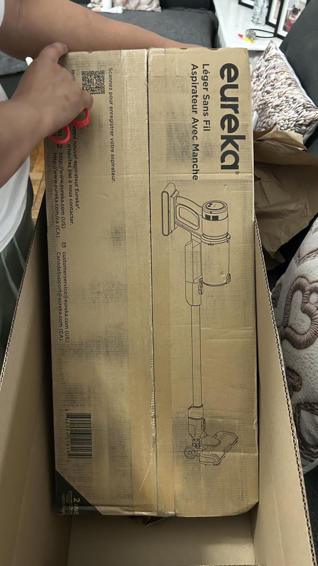 Eureka ReactiClean 200W Lightweight Cordless Stick Vacuum, NEC410BK customer photo 2