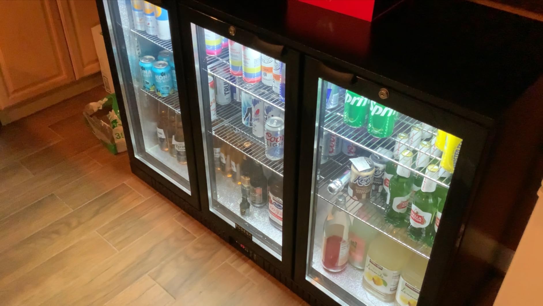 BODEGA BODEGACOOLER 12.5 Cu. Ft. Upright Commercial Beverage Refrigerator, Large Glass-Door Display Merchandiser, Energy-Star Rated Drink & Bar Cooler with Soft LED Lighting and Adjustable Shelves customer photo 2